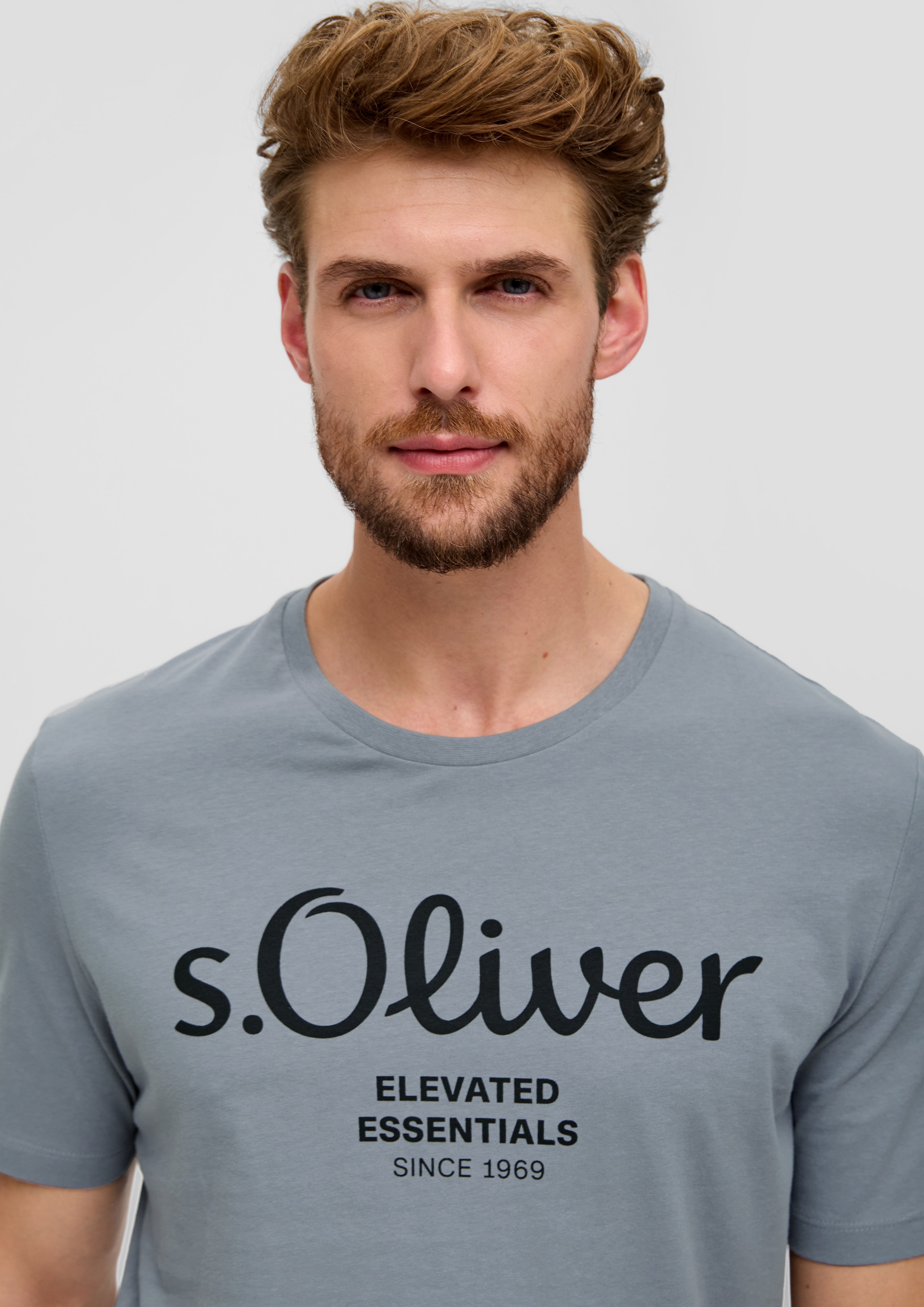 s.Oliver T-Shirt, aus atmungsaktiver Baumwolle