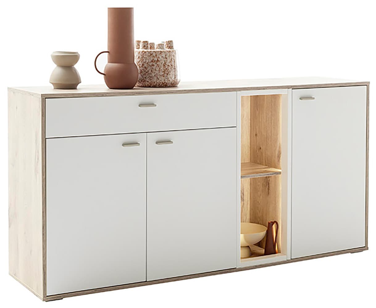 MCA furniture Sideboard »SANTERNO«, mit 3 Türen, 1 Schubkasten, gedämpft, 2 Fächer, Breite 168 cm