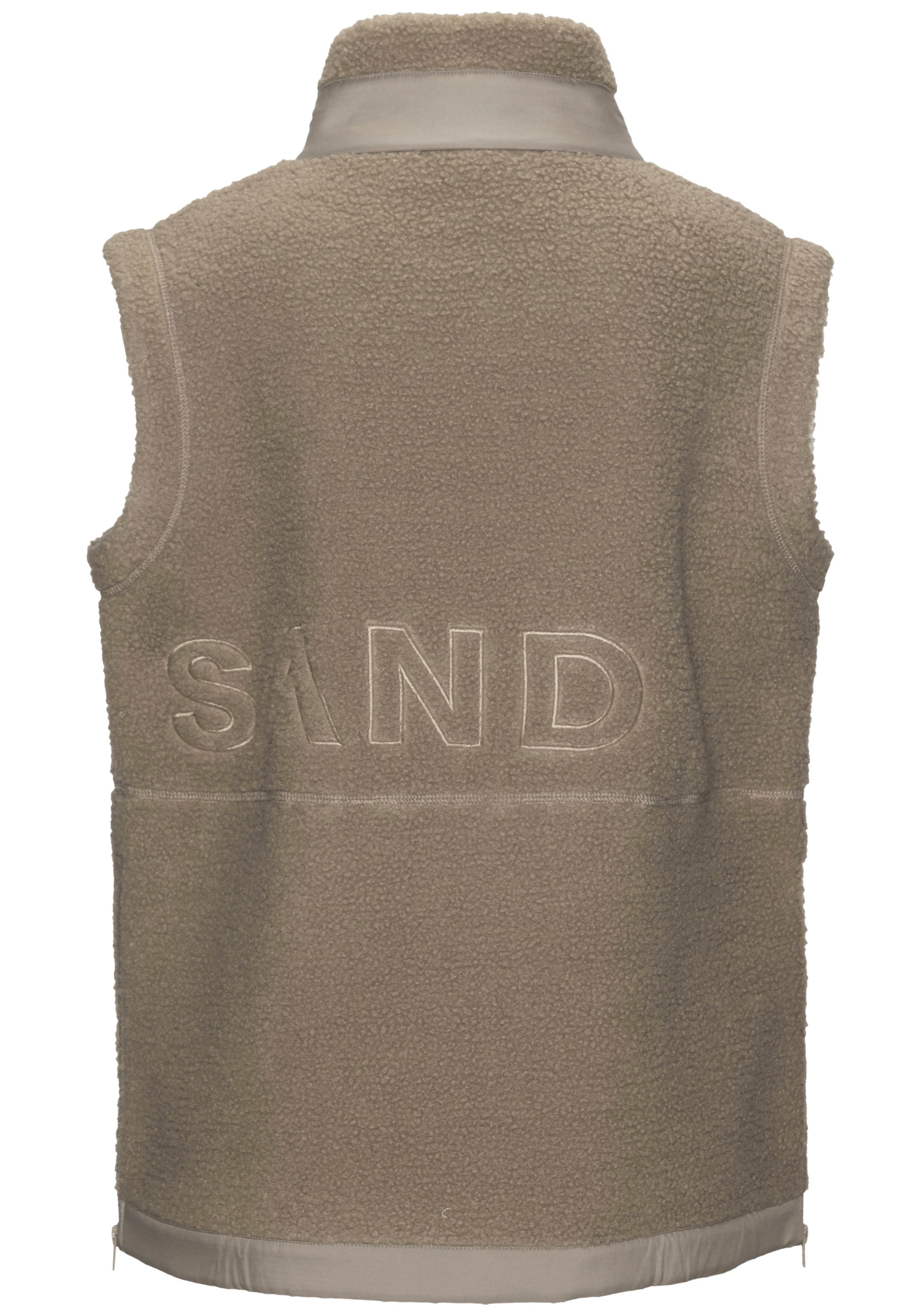 Elbsand Fleeceweste mit seitlichen Reißverschlüssen und hohem Kragen