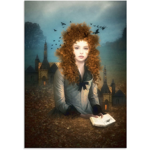 Artland Wandbild »Abendlektüre«, Dark Fantasy, (1 St.), als Alubild,  Leinwandbild, Wandaufkleber oder Poster in versch. Größen online bestellen