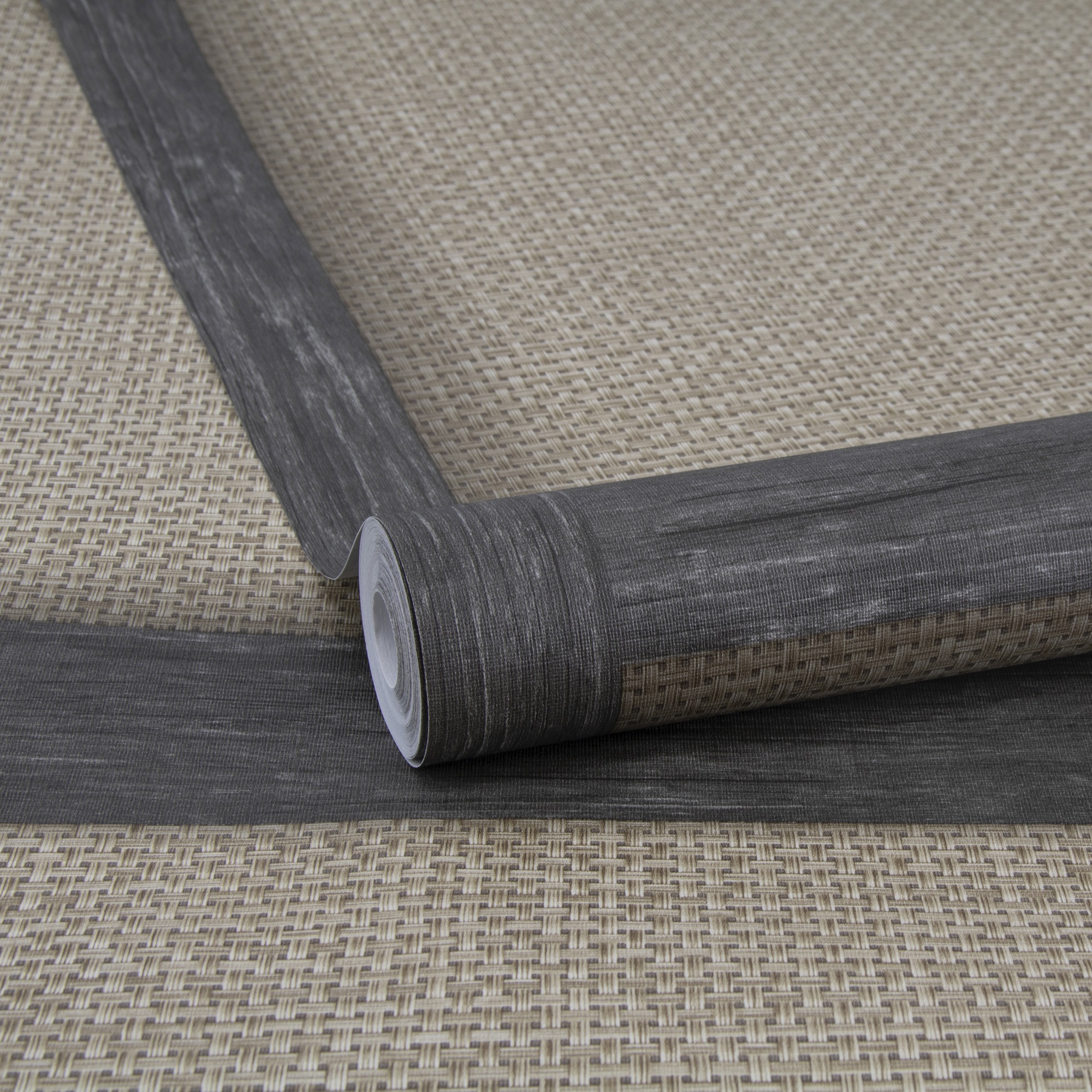 Easy Decor Vliestapete »Rotan Frame« 3D-Optik texturiert Design Tapeten