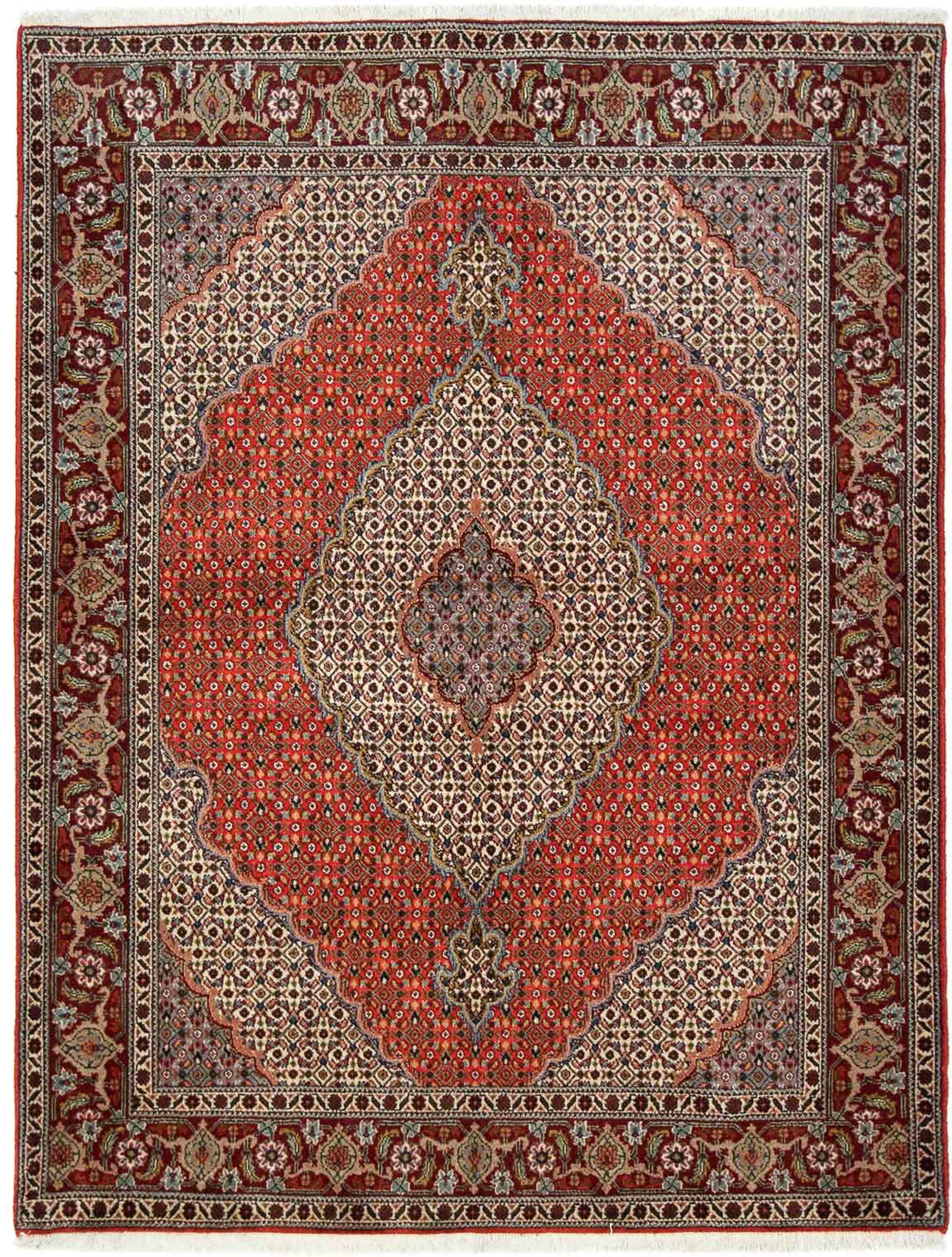 morgenland Orientteppich »Perser - Täbriz - 200 x 150 cm - dunkelrot«, rech günstig online kaufen