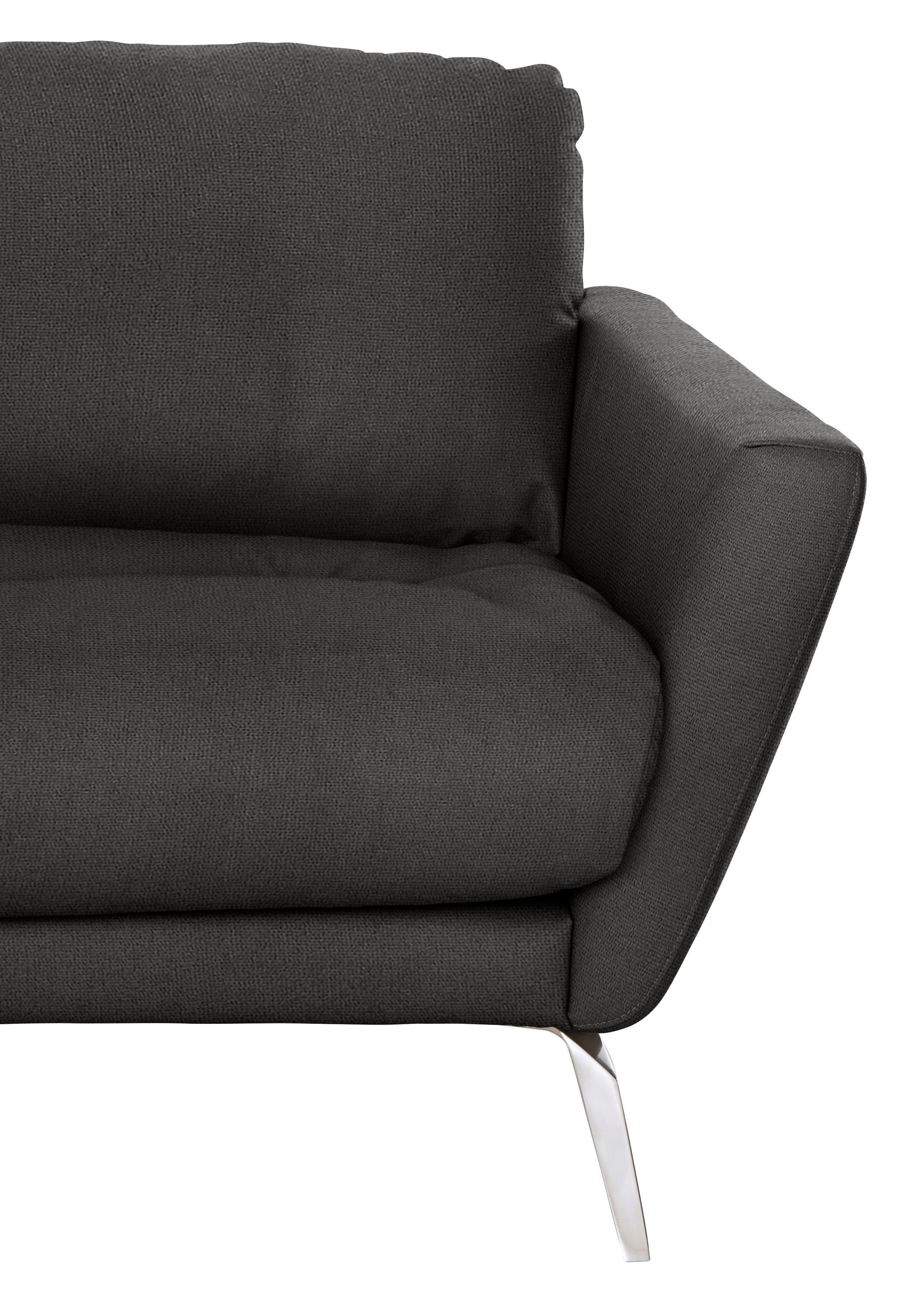 W.SCHILLIG Big-Sofa »softy«, mit dekorativer Heftung im Sitz, Füße Chrom glänzend