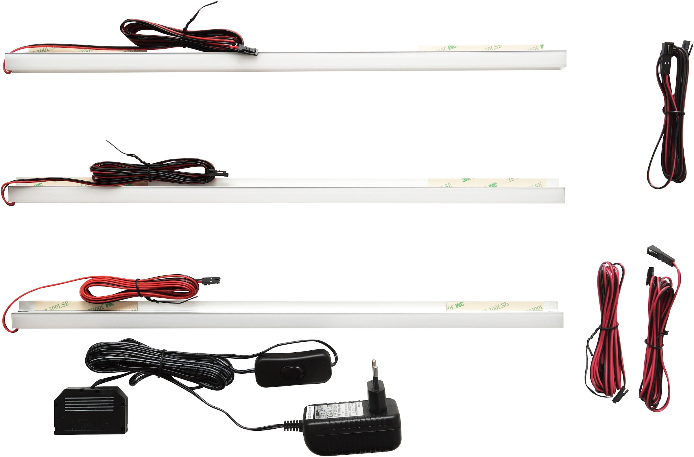 MCA furniture LED-Leuchtmittel »MONIZ 3er Set LED Glaskantenbeleuchtung 45 günstig online kaufen