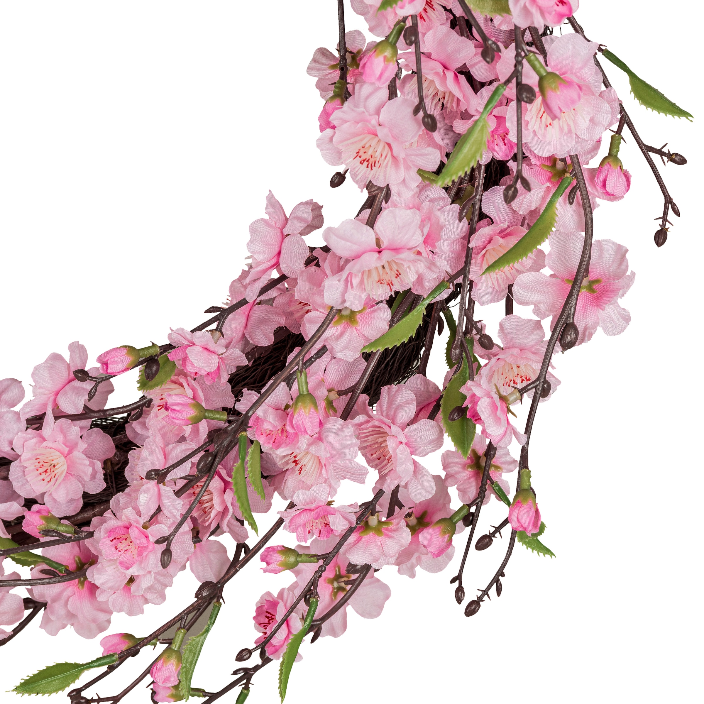Creativ green Kunstkranz »Kirschblüten-Kranz«, mit traumhaft schönen Blüten