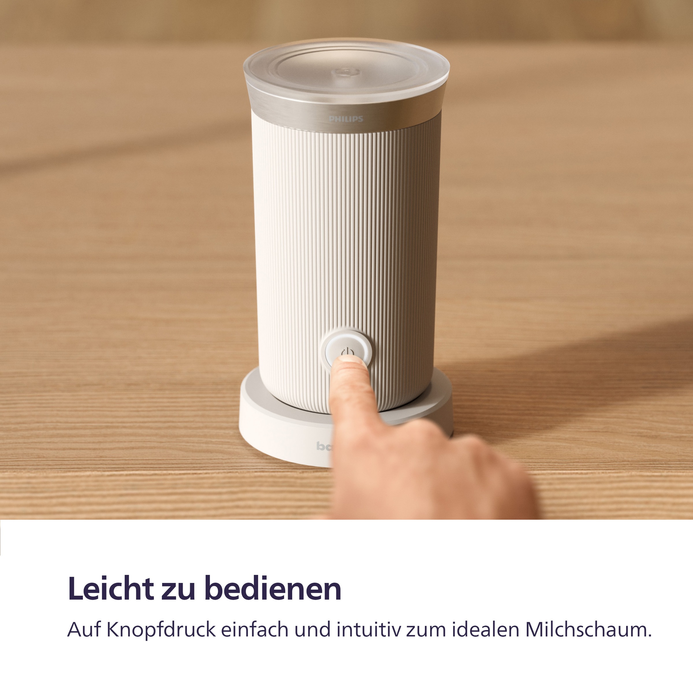 PHILIPS baristina Milchaufschäumer »BAR311, Antihaftbeschichtung, leichte Reinigung« warmer und kalter Milchschaum, 120 ml Fassungsvermögen