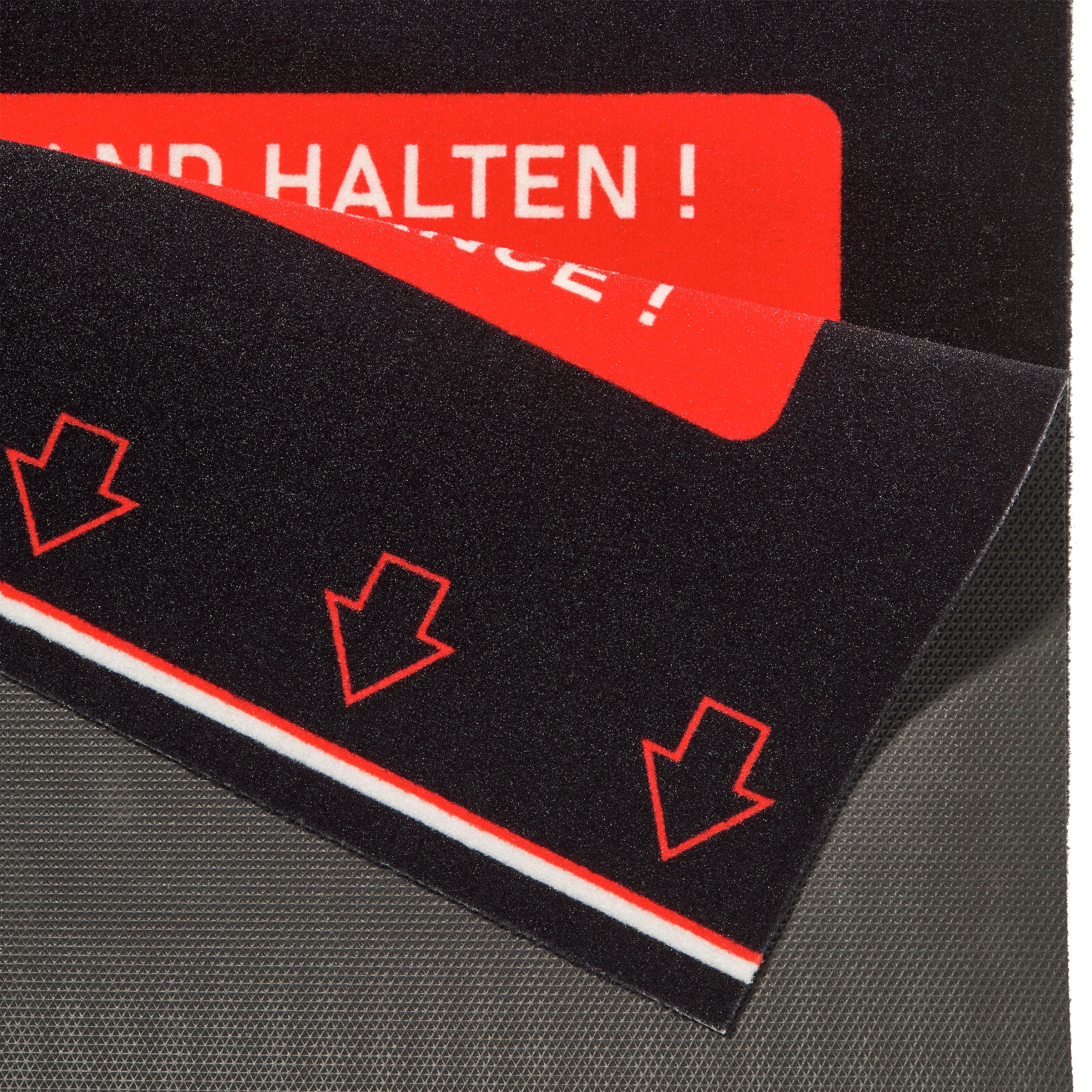 HANSE Home Fußmatte »Sicherheitsabstand, Türmatte«, rechteckig, 5 mm Höhe, mit Spruch, In- und Outdoor geeignet, Bitte Abstand halten!