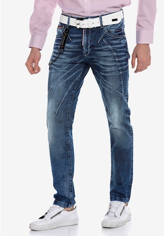 Cipo & Baxx Straight-Jeans, mit modischen Ziernähten kaufen