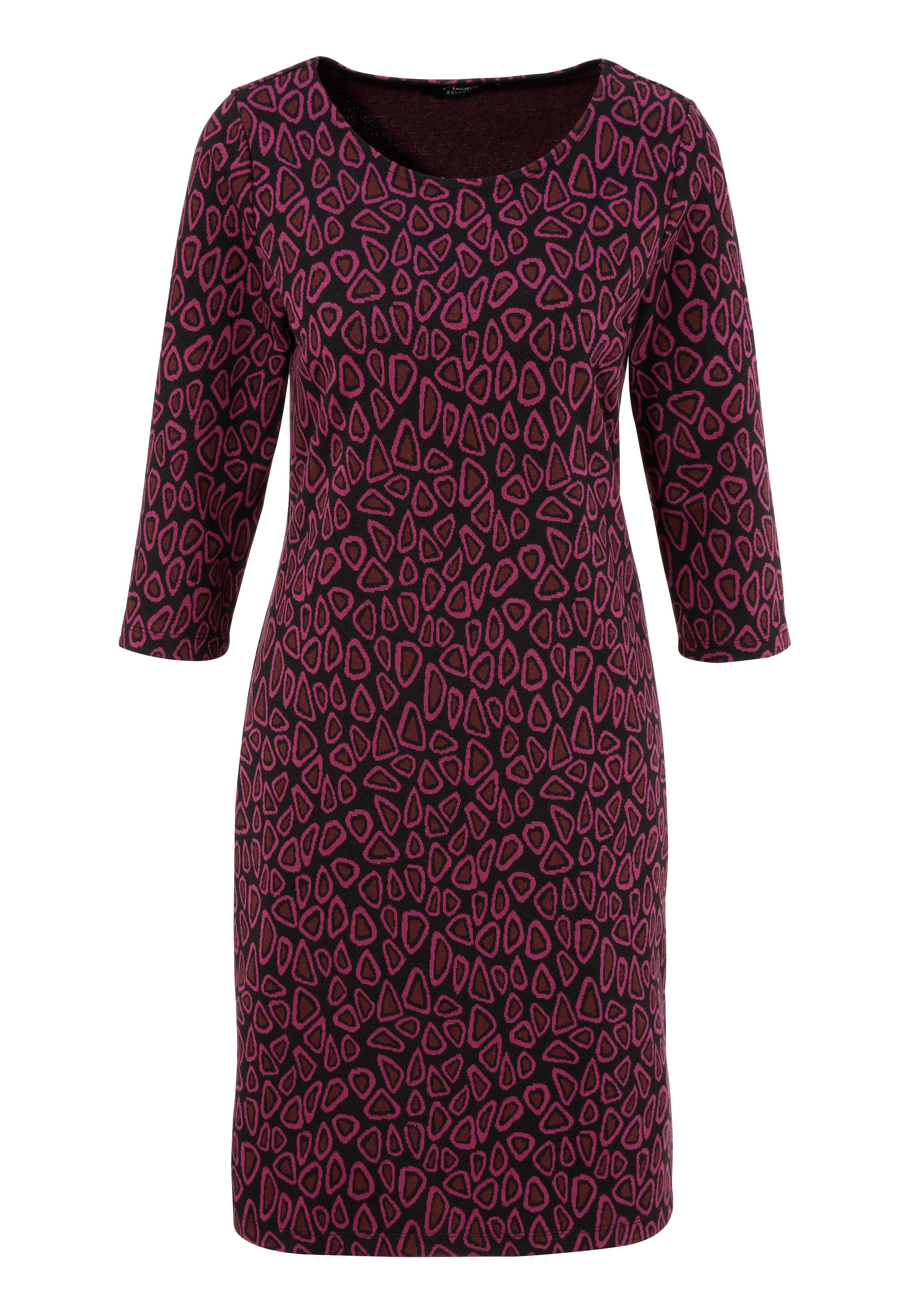 Aniston SELECTED Minikleid, mit trendy Jacquard-Muster; elastisch - NEUE KOLLEKTION