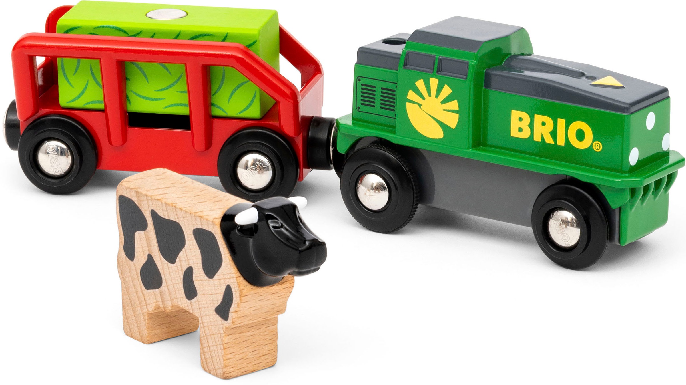 BRIO® Spielzeug-Eisenbahn »BRIO® WORLD, Bauernhof Batterie-Zug«, FSC®- schützt Wald - weltweit