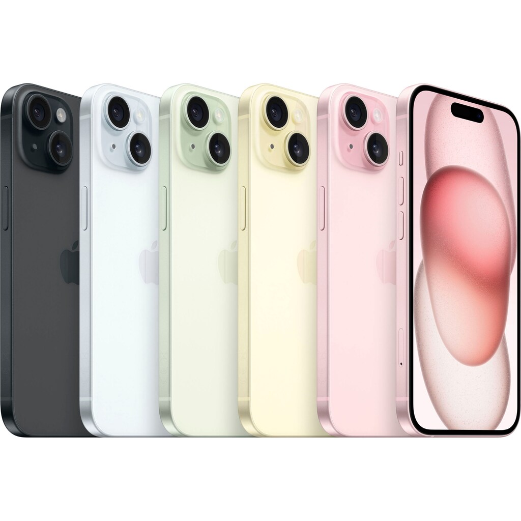 Apple Smartphone »iPhone 15 512GB«, rosa, 15,5 cm/6,1 Zoll, 512 GB Speicherplatz, 48 MP Kamera