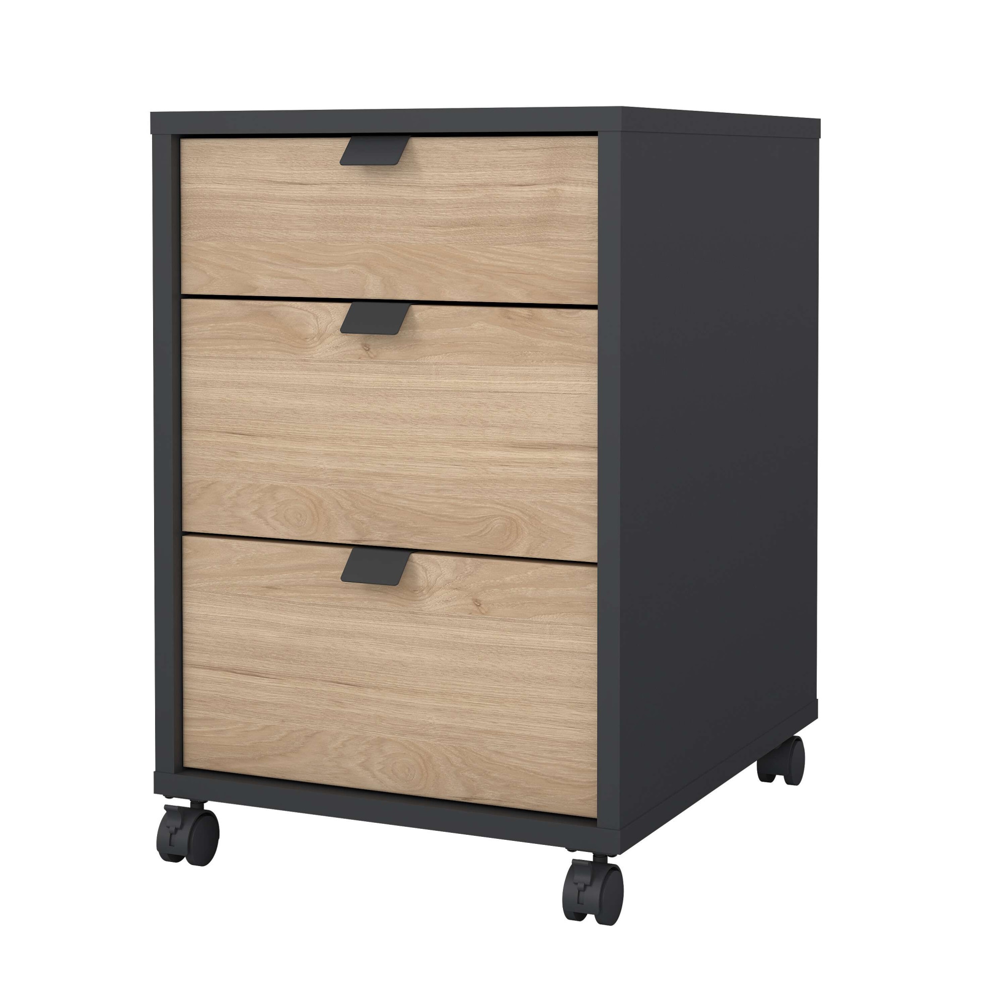 INOSIGN Rollcontainer »Sign Rollwagen Rollschrank verschiebarer Transportbehälter,«, Zweifarbiges Design, 3 Schubladen, verschiebbar, Höhe 60 cm