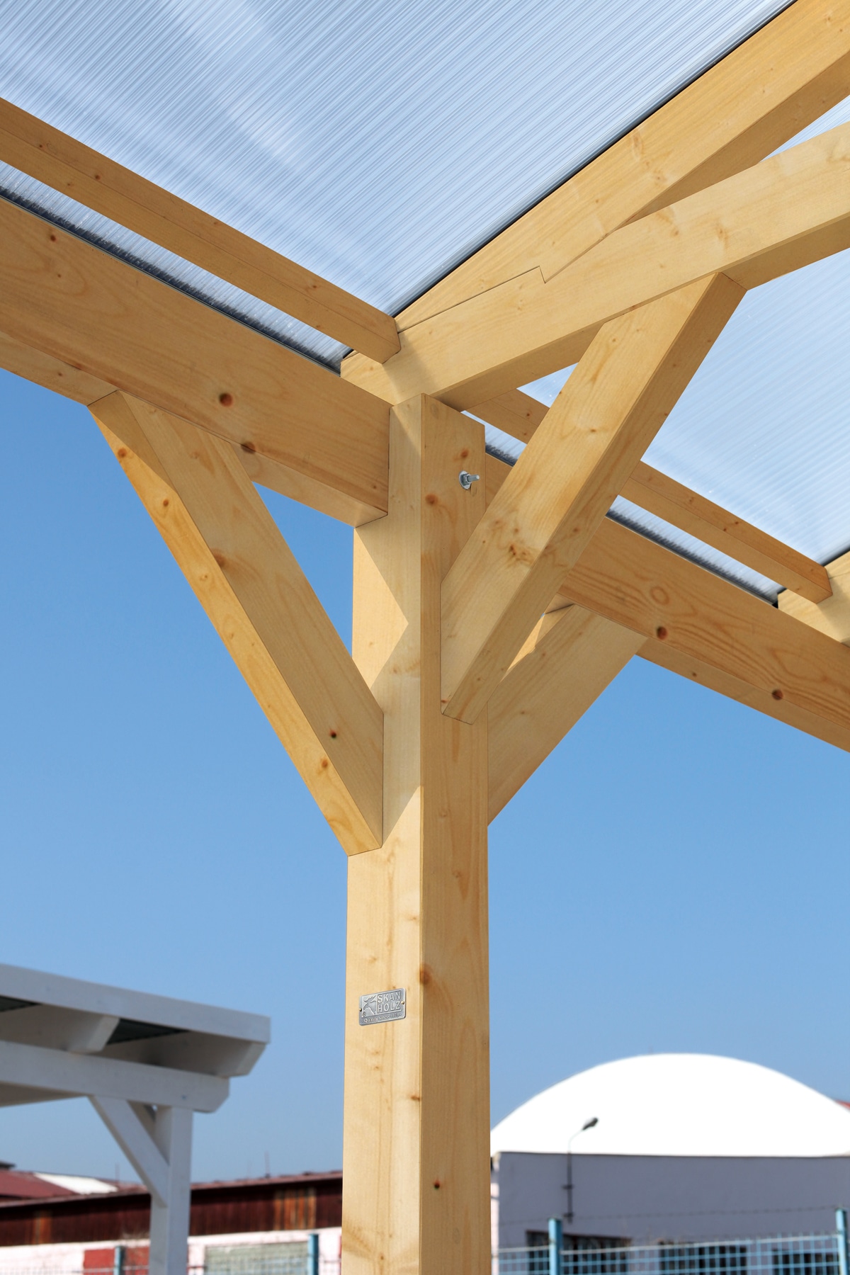 Skanholz Einzelcarport »Westerwald«, Holz, 326 cm, Anthrazit