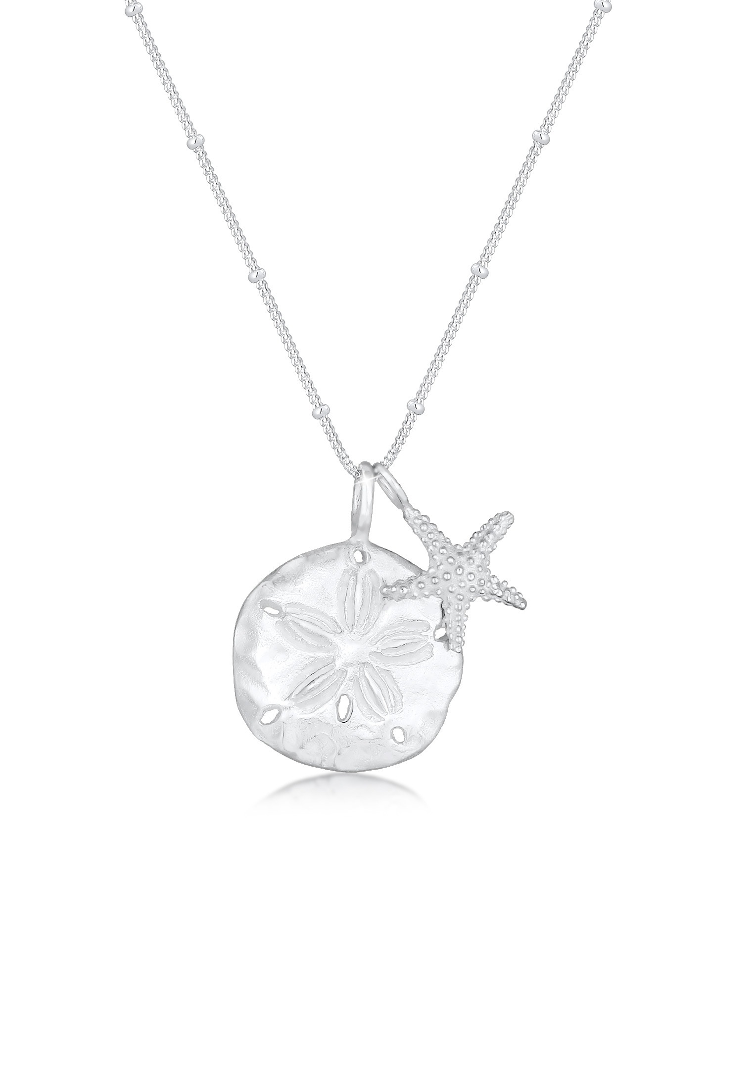 Elli Kette mit Anhänger »Blume Seestern Maritim 925 Sterling Silber«