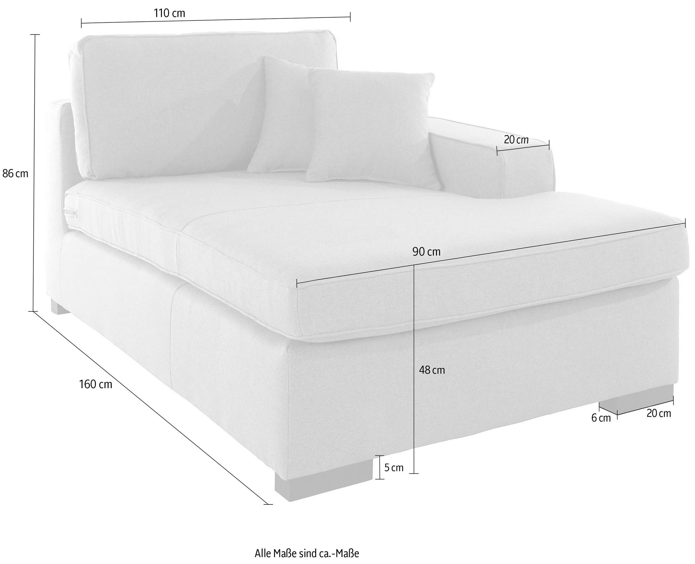 Home affaire Sofaelement »Skara«, Modul zum eigenen Zusammenstellen, in vielen Bezugsqualitäten