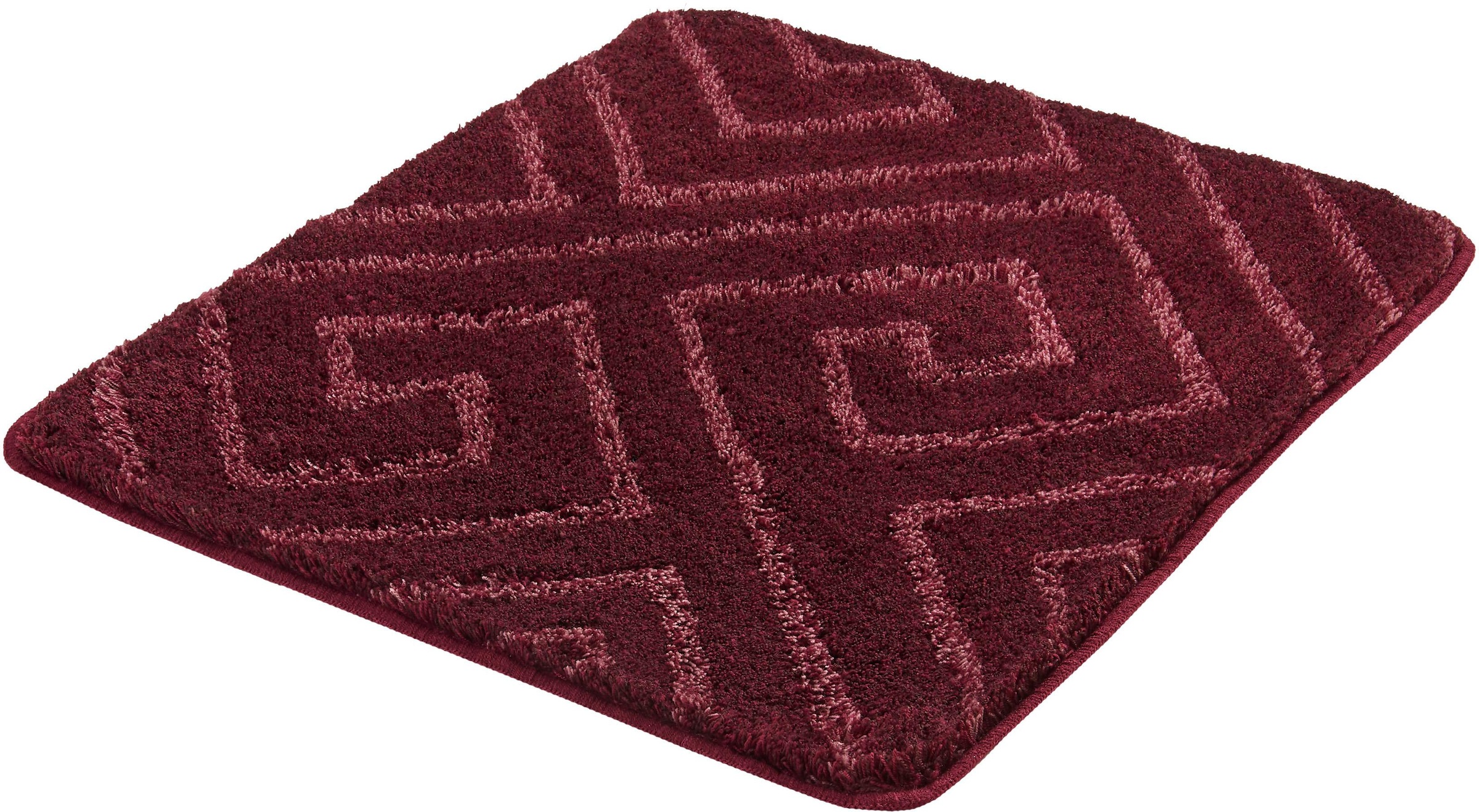 Kleine Wolke Badematte »Jenna«, rutschhemmend beschichtet, fußbodenheizungsgeeignet, Badteppich, geometrisches Design, waschbar