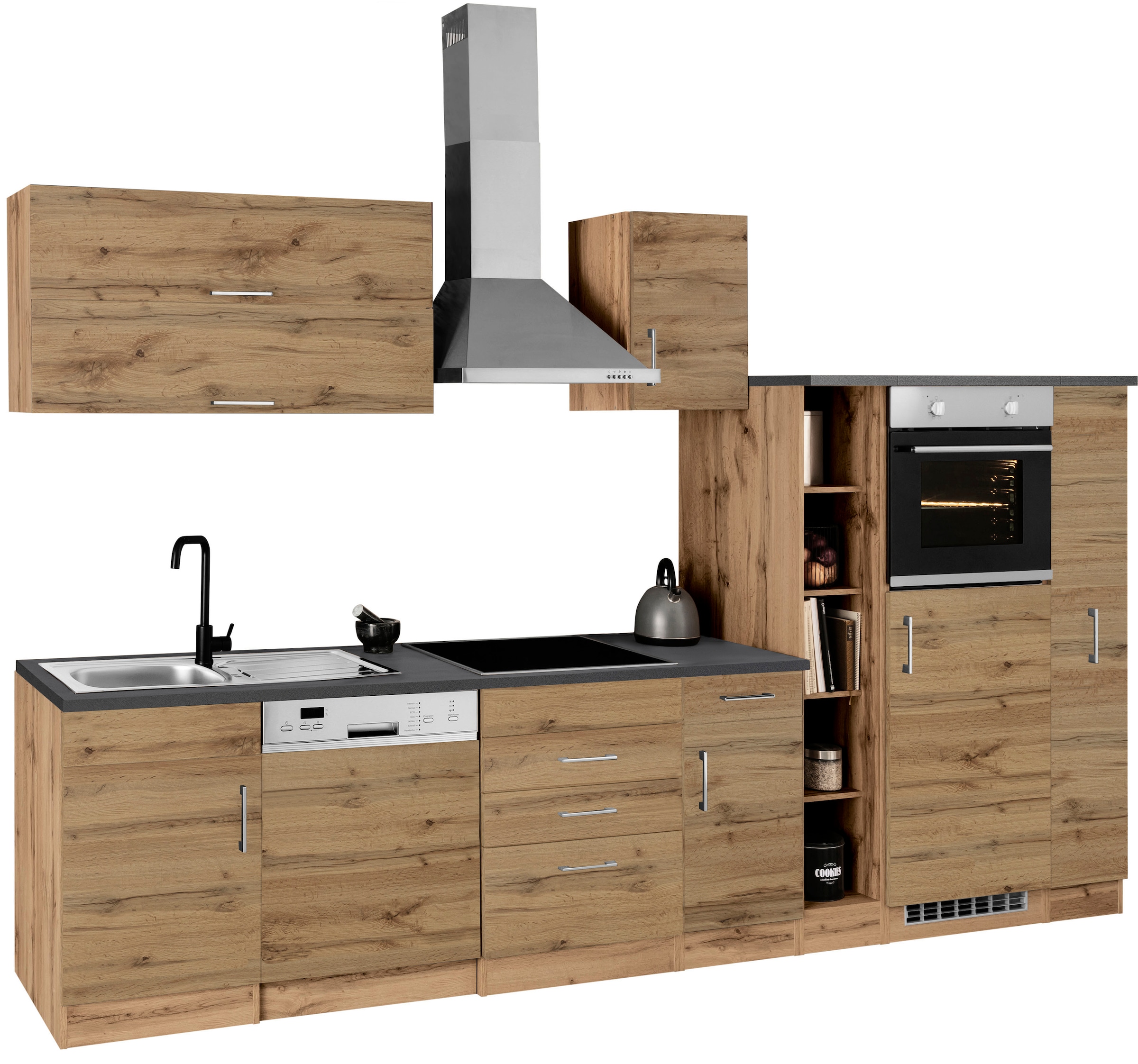 KOCHSTATION Küchenzeile »KS-Colmar« ohne E-Geräte, Breite 330 cm