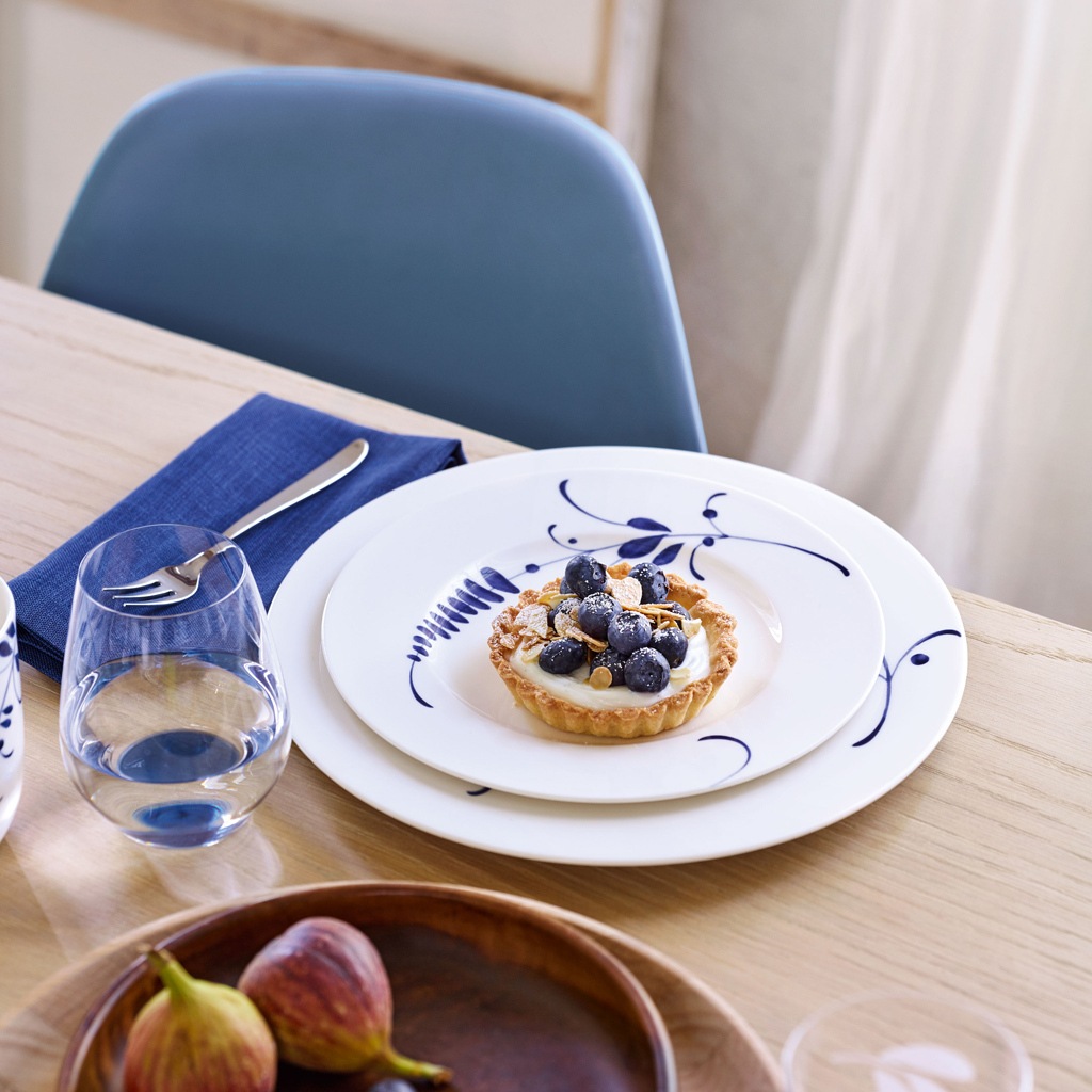 Villeroy & Boch Speiseteller »Speiseteller Vieux Luxembourg Brindille ø 27,1 cm weiß-blau«