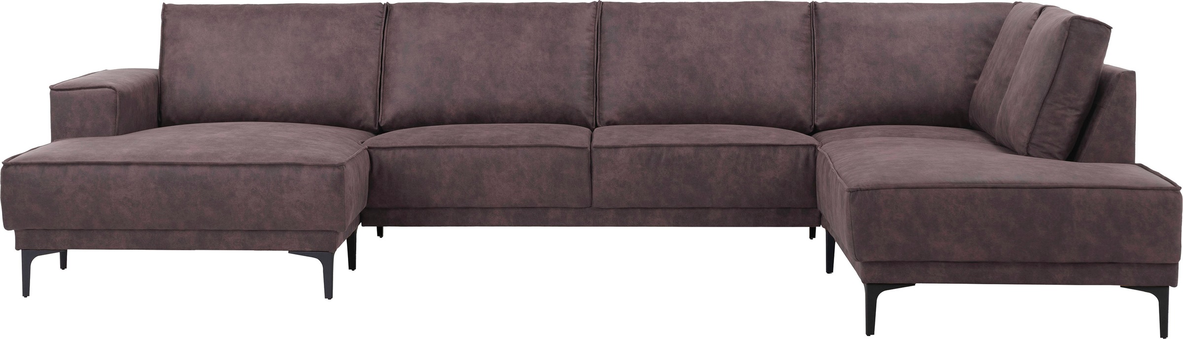 OTTO home Wohnlandschaft »XXL Sofa Oland, Struktur, Flachgewebe, Luxus-Micr günstig online kaufen