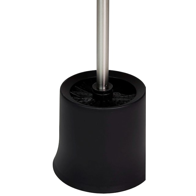 WENKO WC-Garnitur »Basic Schwarz«, Set, 1 St., aus Polypropylen-Edelstahl- Kunststoff, schwarz online bestellen