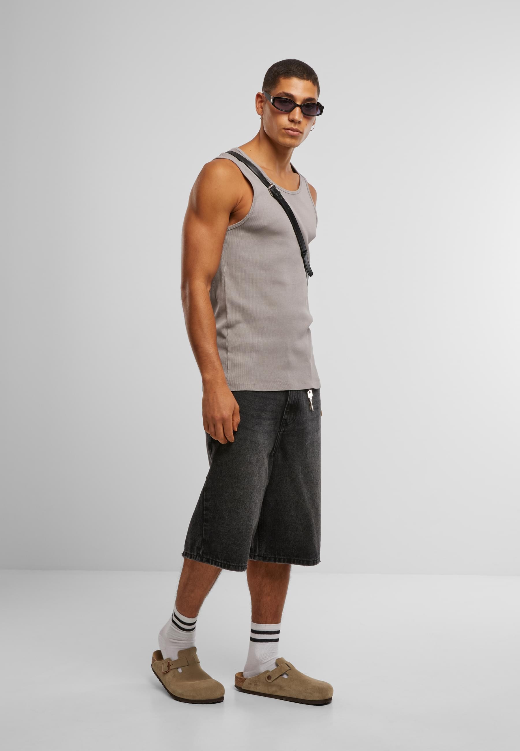 URBAN CLASSICS Tanktop »Urban Classics Washed Rib Tanktop« 1 Stk.