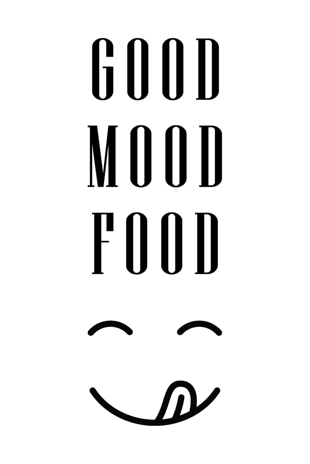 queence Wanddekoobjekt »GOOD auf Schriftzug bestellen online Stahlblech MOOD FOOD«