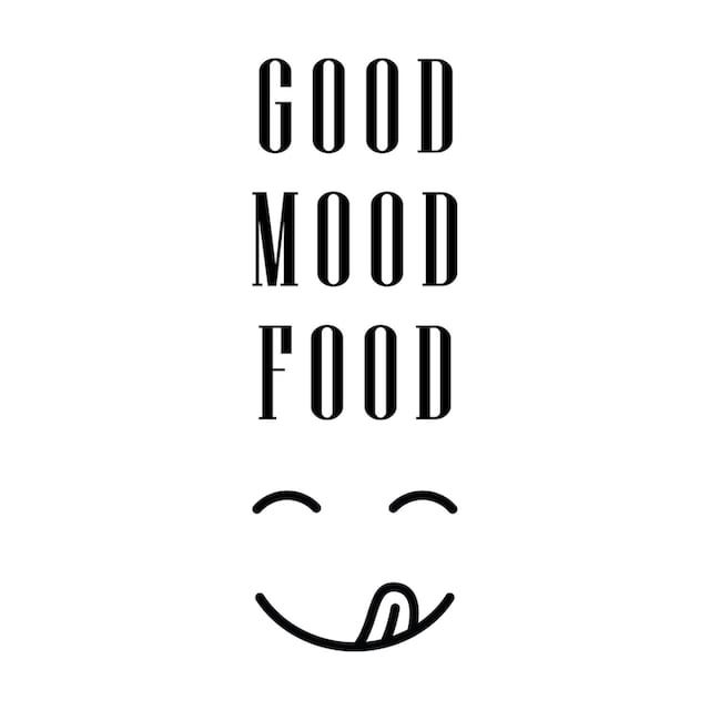 queence Wanddekoobjekt »GOOD MOOD FOOD«, Schriftzug auf Stahlblech online  bestellen