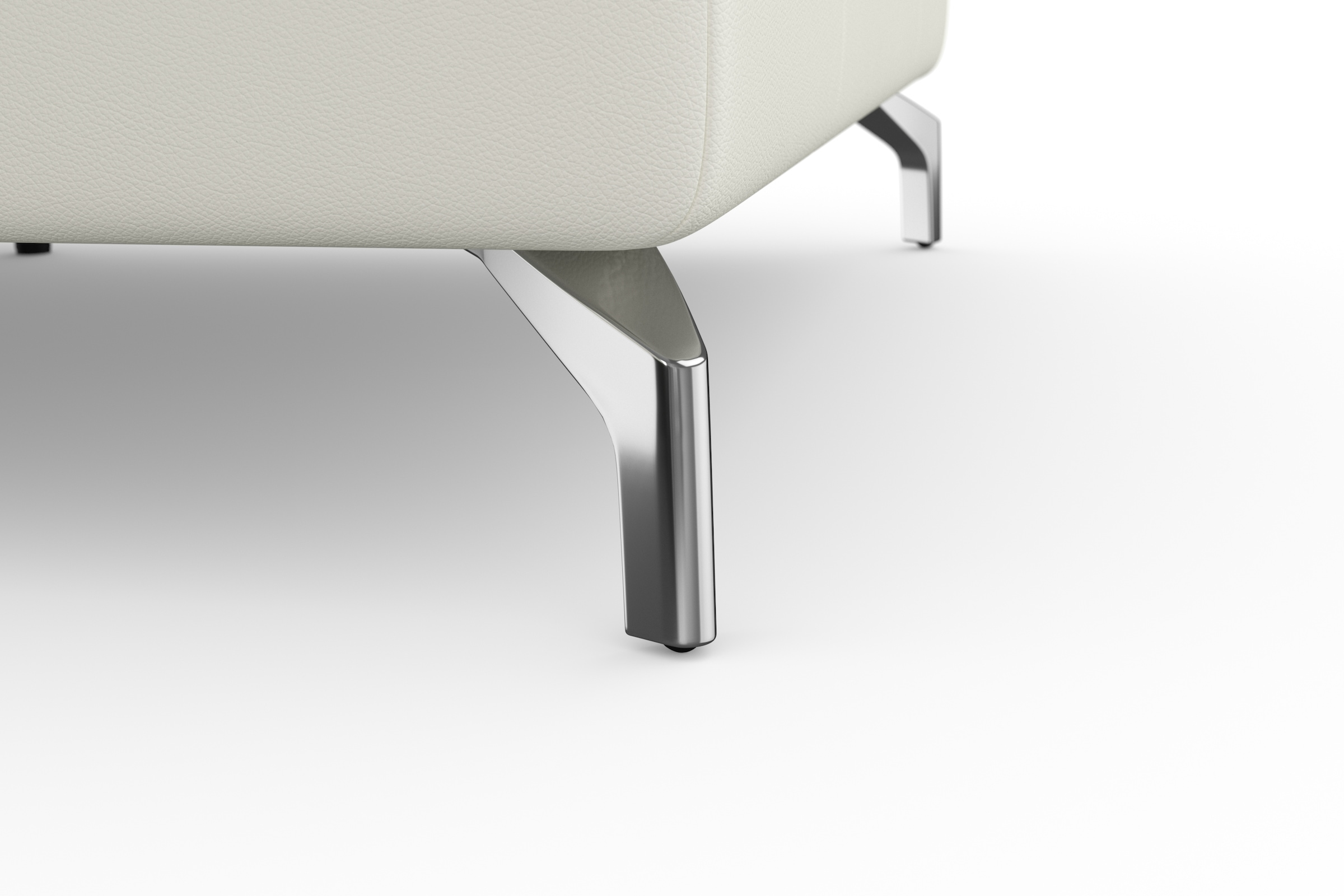 sit&more Ecksofa »Bendigo L-Form«, inklusive Sitztiefenverstellung, Bodenfreiheit 12 cm, in 2 Fußfarben