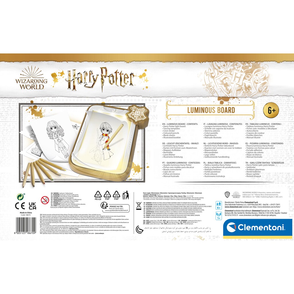 Clementoni® Zaubertafel »Harry Potter, Leucht-Zeichentafel«