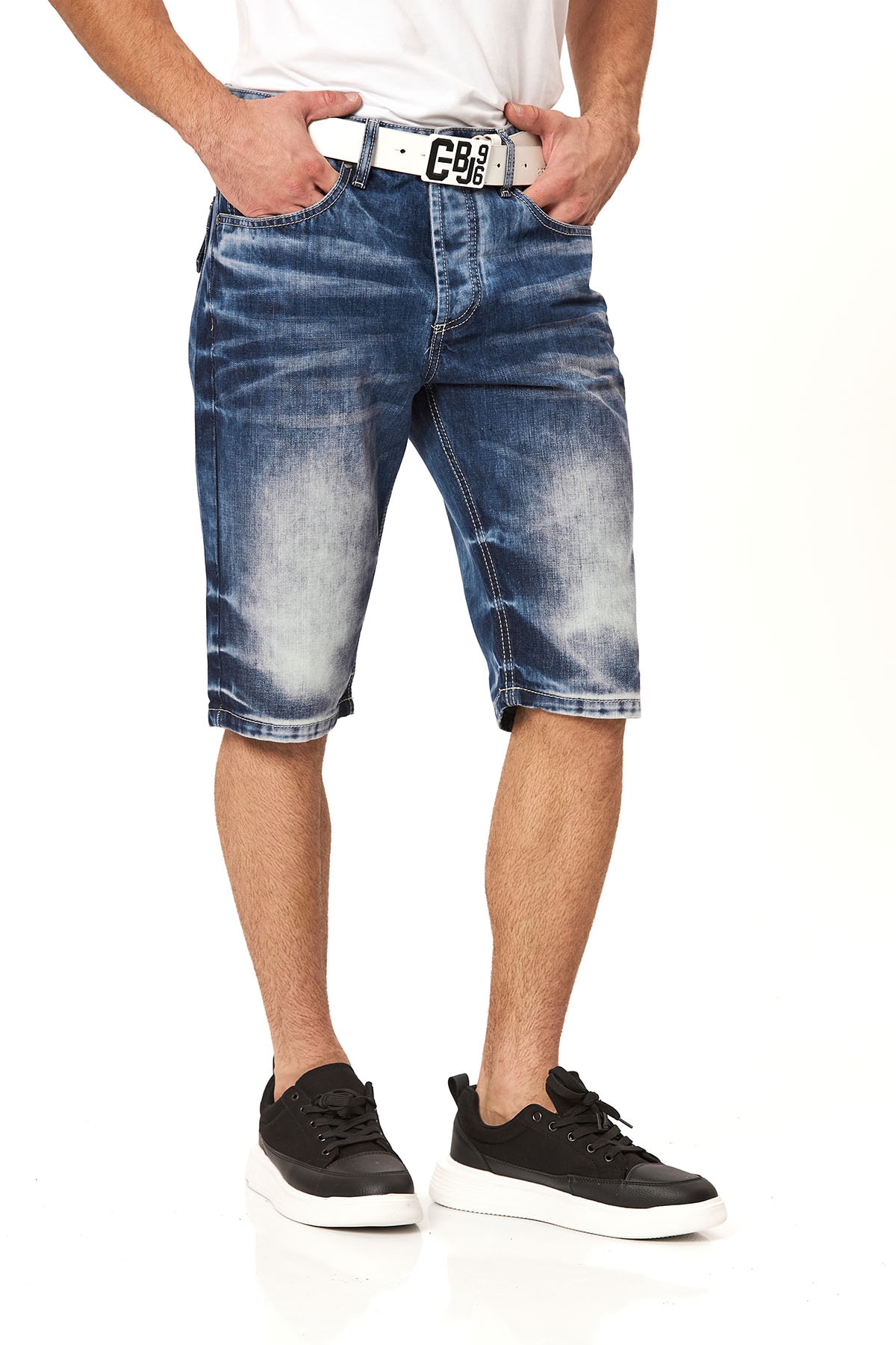 Cipo & Baxx Jeansbermudas Baumwolle, regular fit