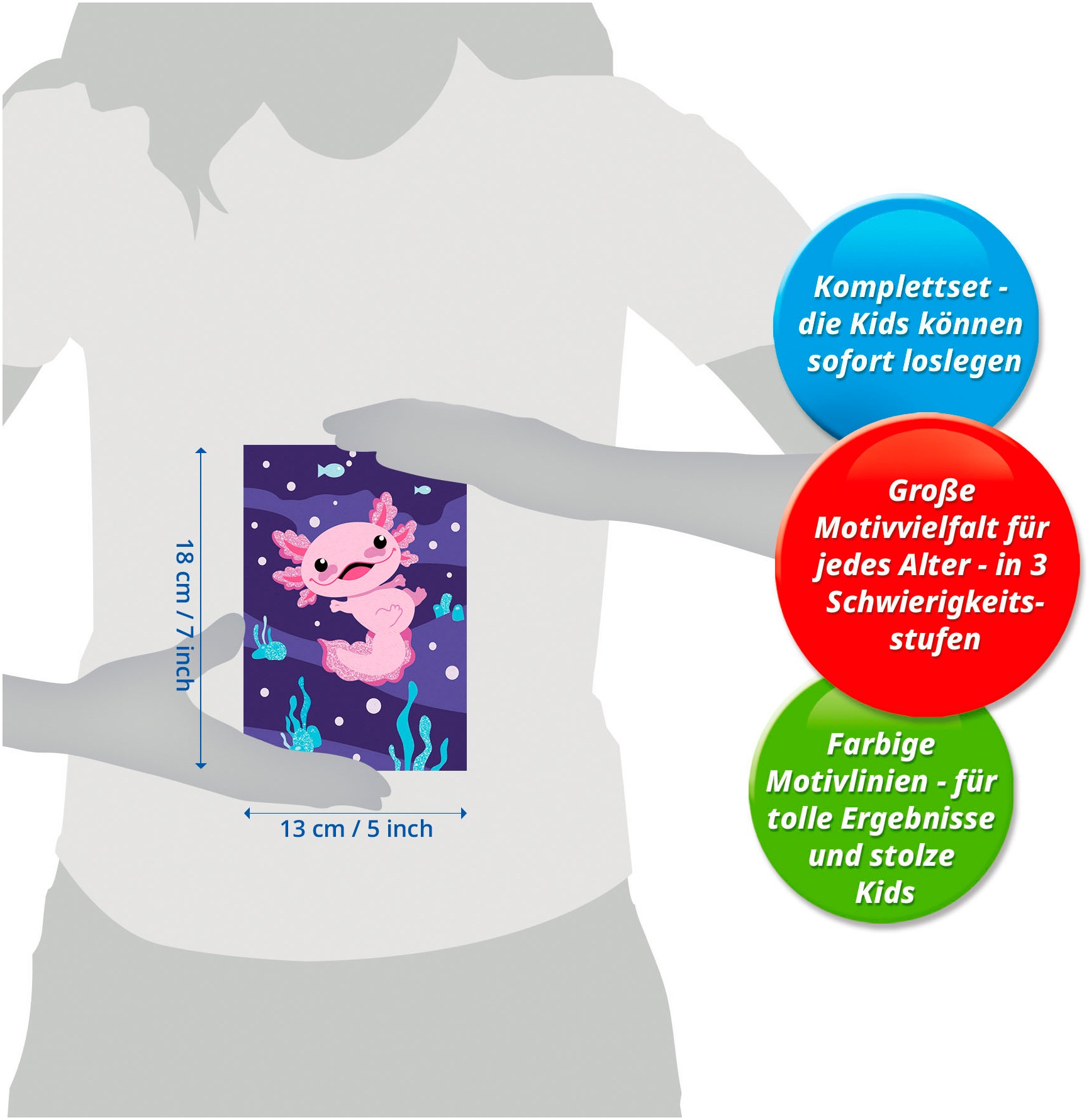 Ravensburger Malen nach Zahlen »CreArt, Axolotl«, Made in Europe