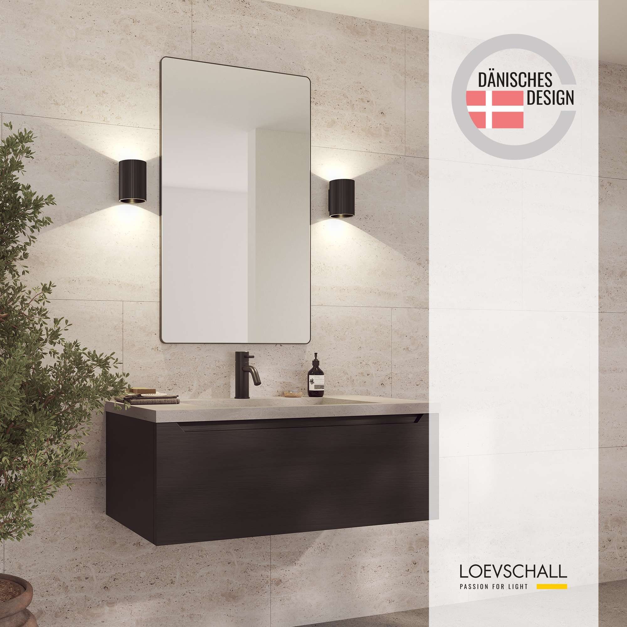 Loevschall Spiegel »Refine, Wandspiegel für alle Raumtypen, Stilvoller Rahmen,«, Spiegel für Schlafzimmer, Wohnzimmer, Garderobe, Flur und Badezimmer