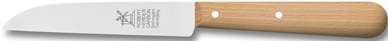 Windmühlenmesser Gemüsemesser 85 mm Griff Buchenholz, gerade Klinge günstig online kaufen