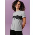 Aniston CASUAL T-Shirt, mit Frau vor Skyline bedruckt