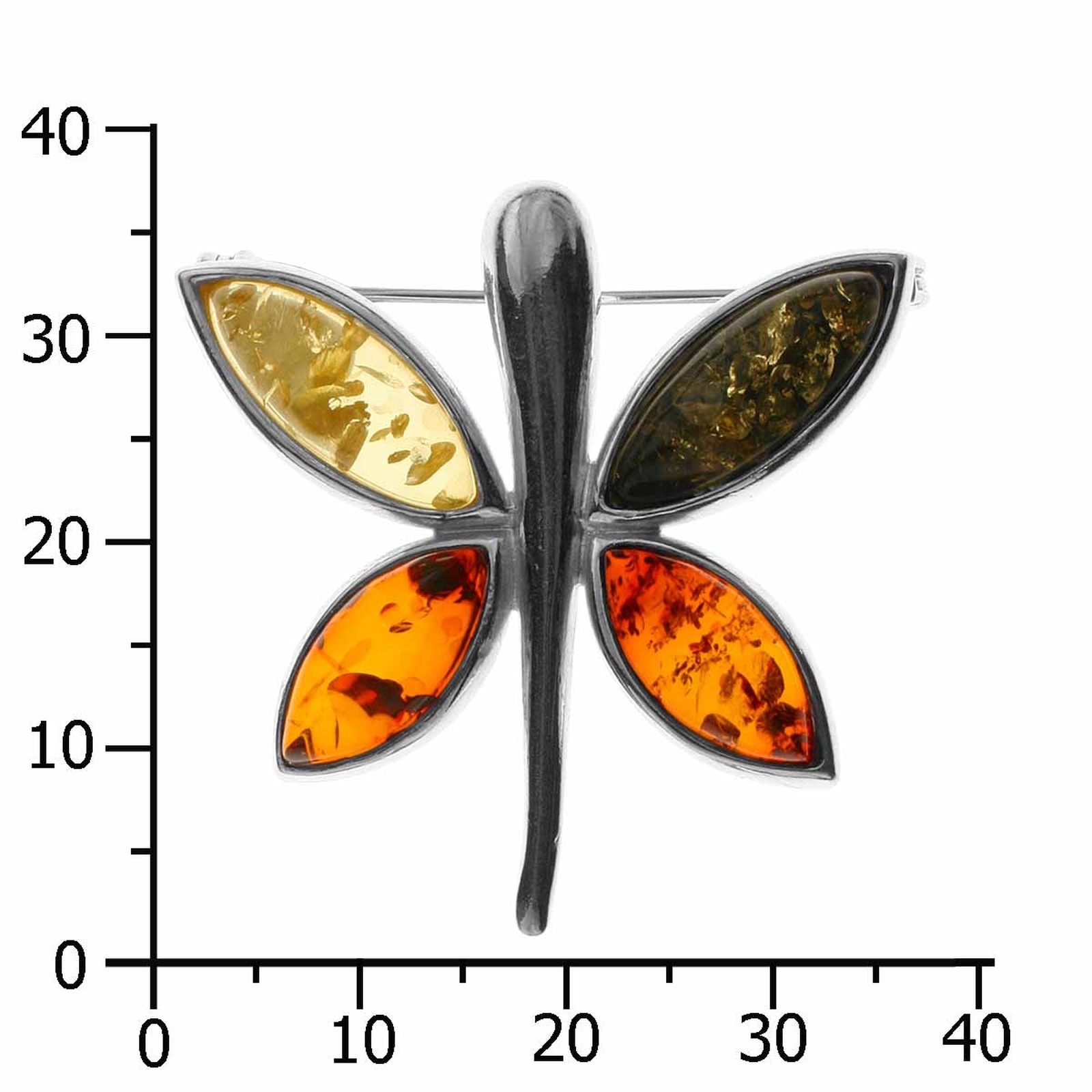 OSTSEE-SCHMUCK Brosche »Ostsee-Schmuck Brosche Schmetterling Brosche Schmetterling«