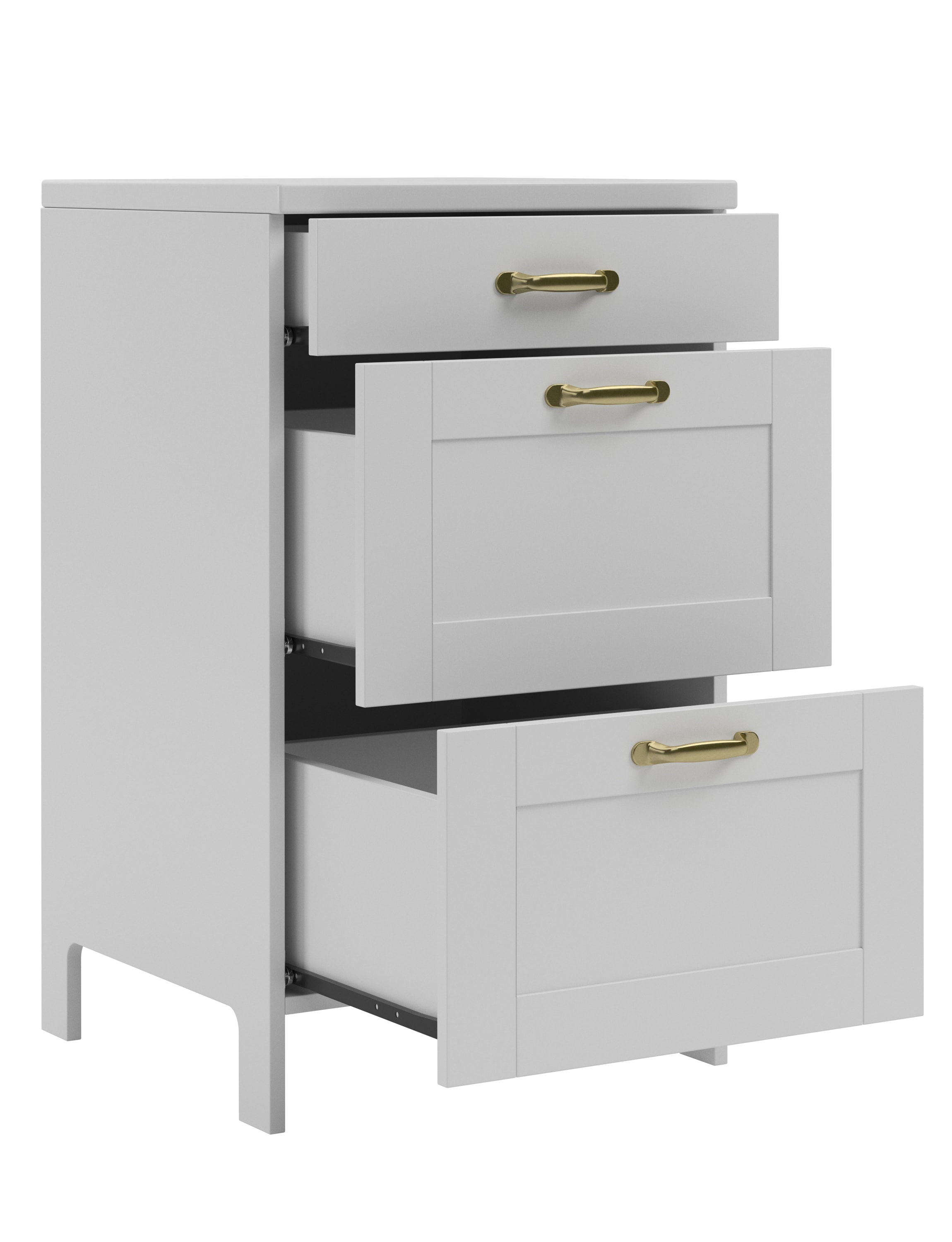 Home affaire Unterschrank »Alba«, Breite 50 cm, Kiefer massiv, 3 Schubkästen