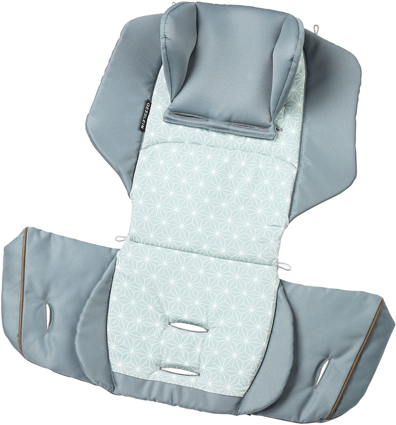Gesslein Kombi-Kinderwagen »FX4 Soft+ mit Aufsatz Classic schwarz/tabak, petrol«, mit Babywanne Cx3 und Babyschalenadapter