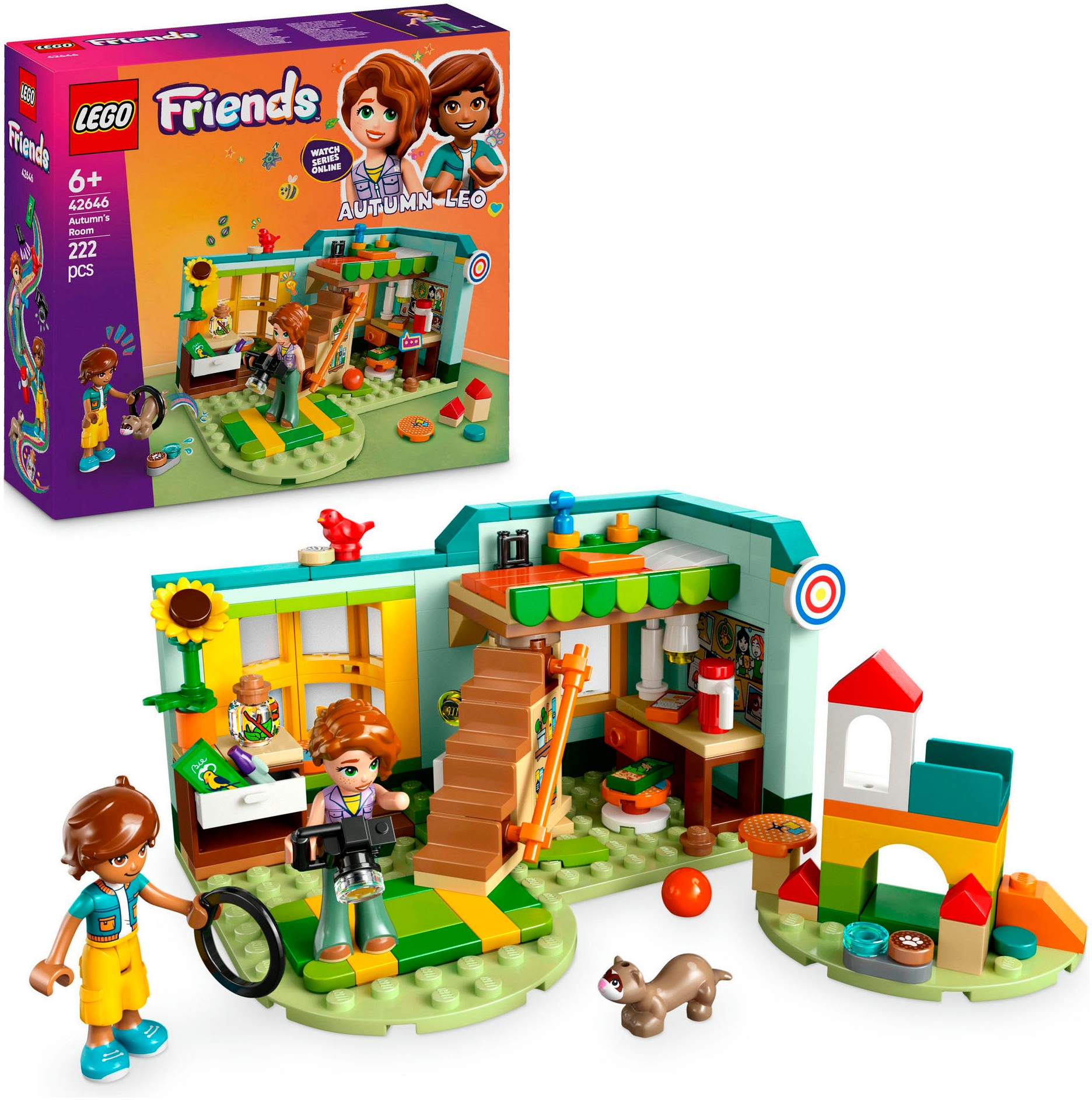 Konstruktionsspielsteine »Autumns Zimmer (42646), LEGO Friends«, (222 St.), Made in...