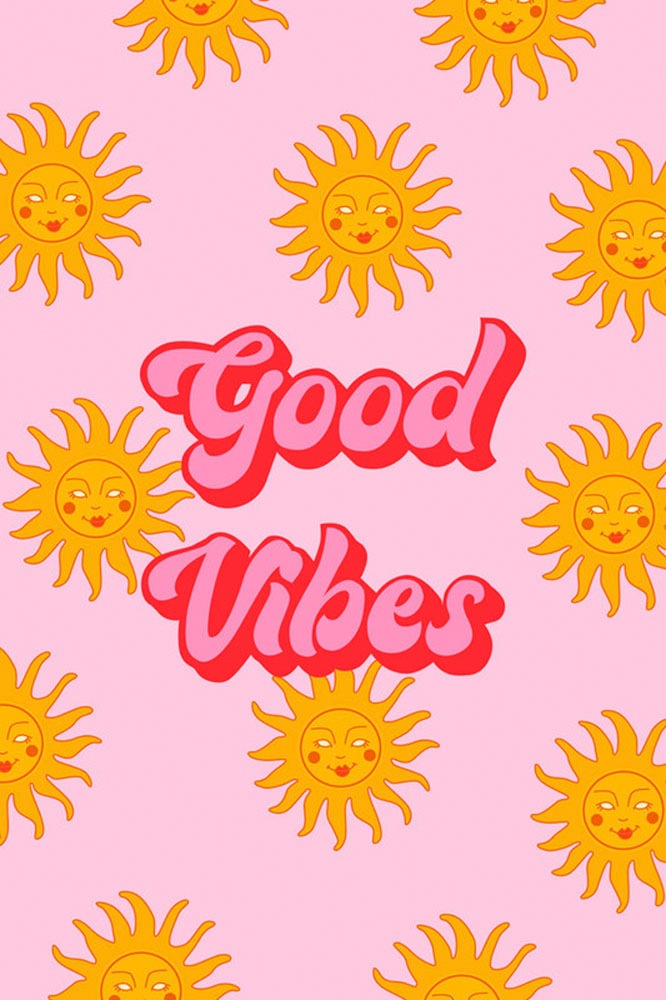 A.S. Création Leinwandbild »Good Vibes - Wandbild Rosa Pink Rot Keilrahmen günstig online kaufen