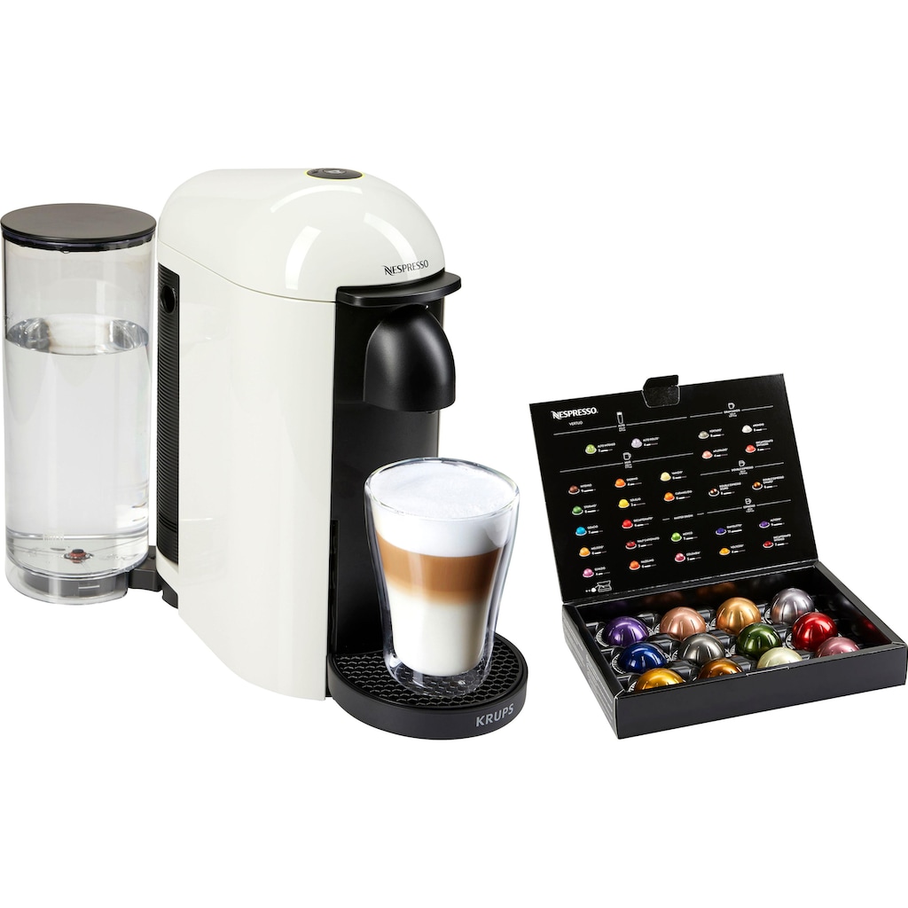 Nespresso Kapselmaschine »XN9031 Vertuo Plus«, Kapselerkennung durch Barcode, inkl. Willkommenspaket mit 12 Kapseln