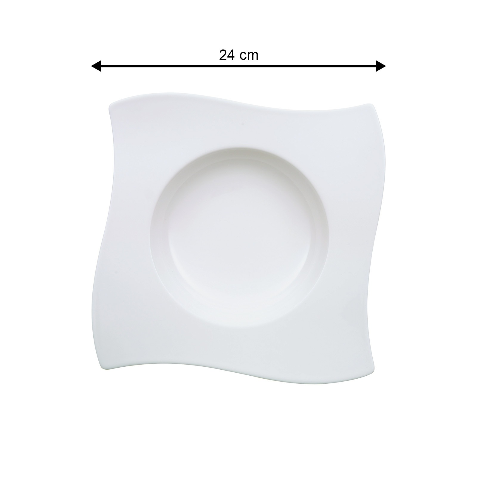 Villeroy & Boch Suppenteller »Suppenteller NewWave ø 24 cm 4er Set weiß« günstig online kaufen