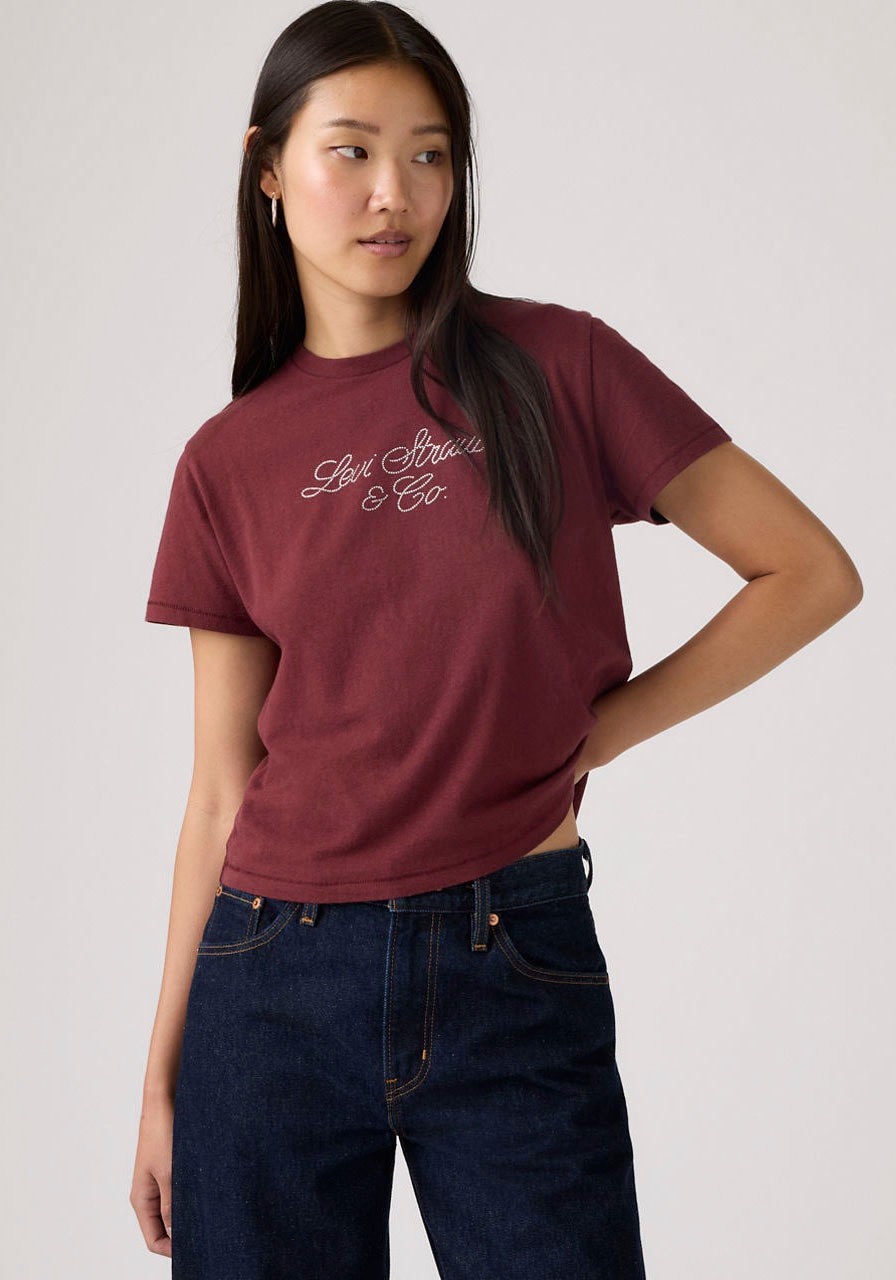 Levi's® T-Shirt »GRAPHIC CLASSIC T« Glitzerne Applikation