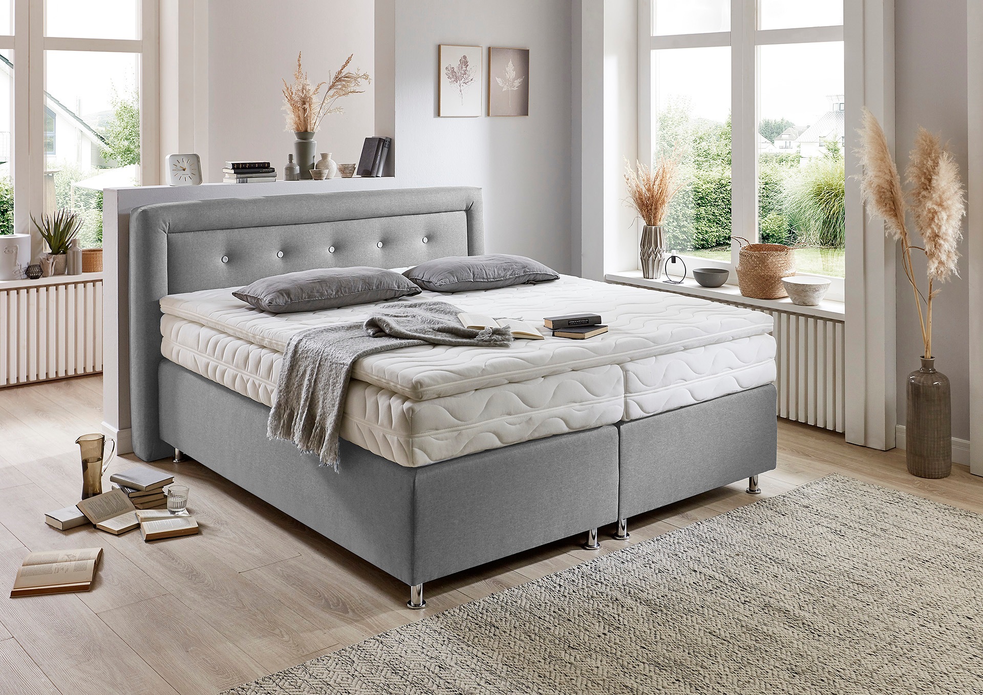 Westfalia Schlafkomfort Boxspringbett, wahlweise mit Topper günstig online kaufen
