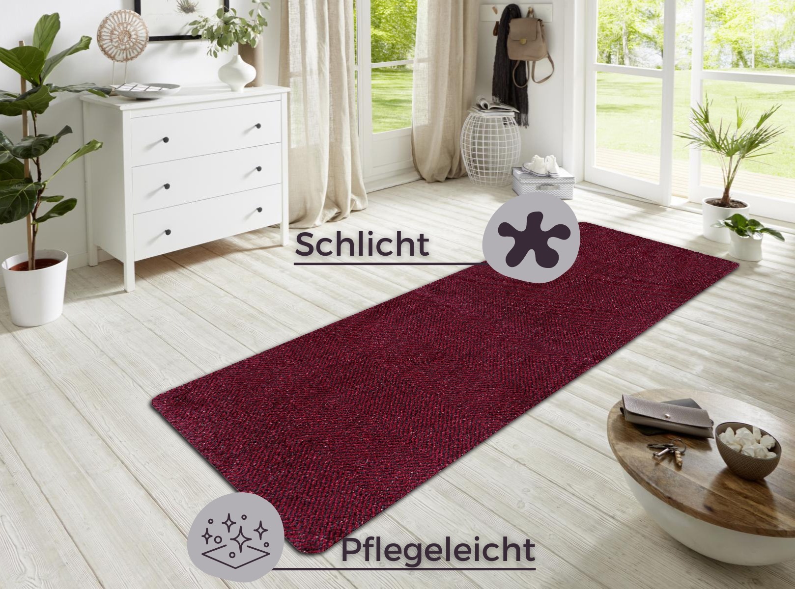 HANSE Home Fußmatte »Clean & Go, Türmatte«, rechteckig, 7 mm Höhe, Waschbar, Schmutzfangmatte, Outdoor, Innen, Rutschfest, Wetterfest