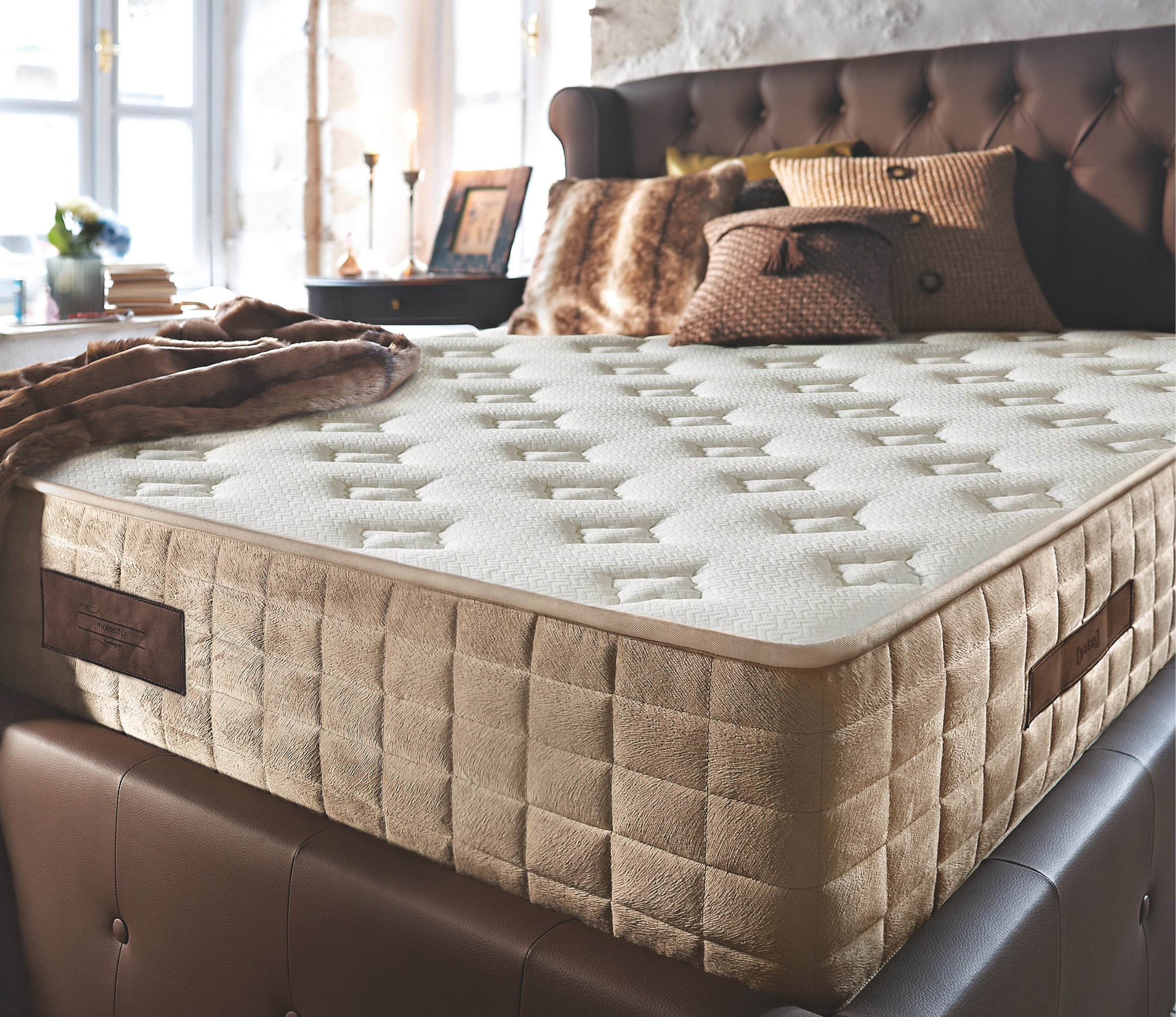 Yatas Bedding Bonnellfederkernmatratze »Majestät Luxus, Matratze 90x200, 14 günstig online kaufen