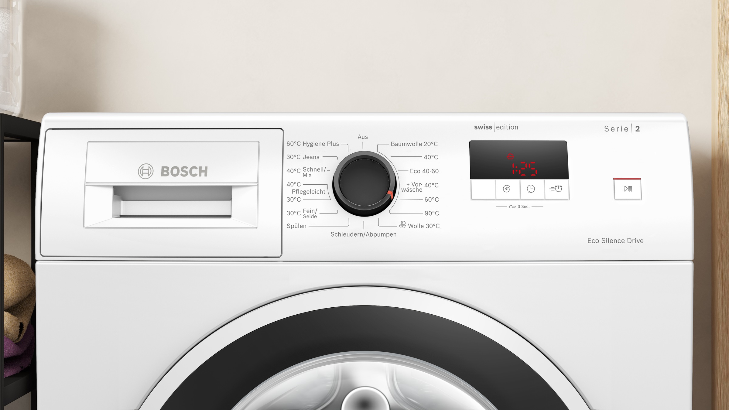 BOSCH Waschmaschine Serie 2 »WGE0240V«, 7 kg, 1400 U/min günstig online kaufen