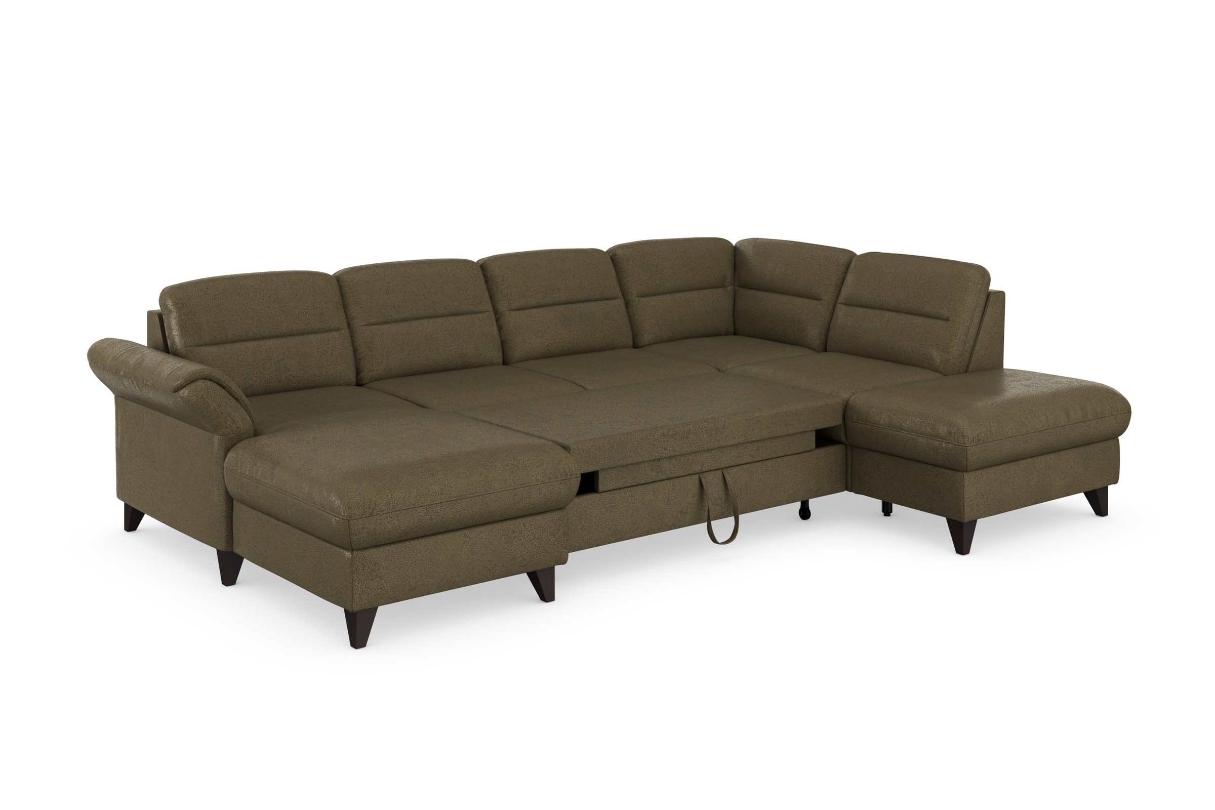 sit&more Wohnlandschaft »Mellum U-Form«, Federkern, wahlweise mit Bettfunktion, Stauraum und Armteilfunktion