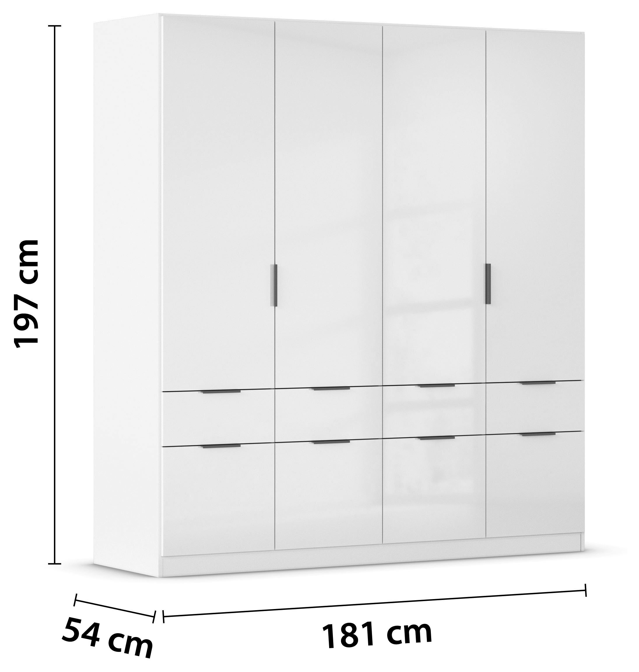 rauch Drehtürenschrank »Kleiderschrank Schrank Garderobe Schlafzimmerschrank CELLE«, in 4 Breiten und 2 Höhen, optional mit Schubkästen MADE IN GERMANY