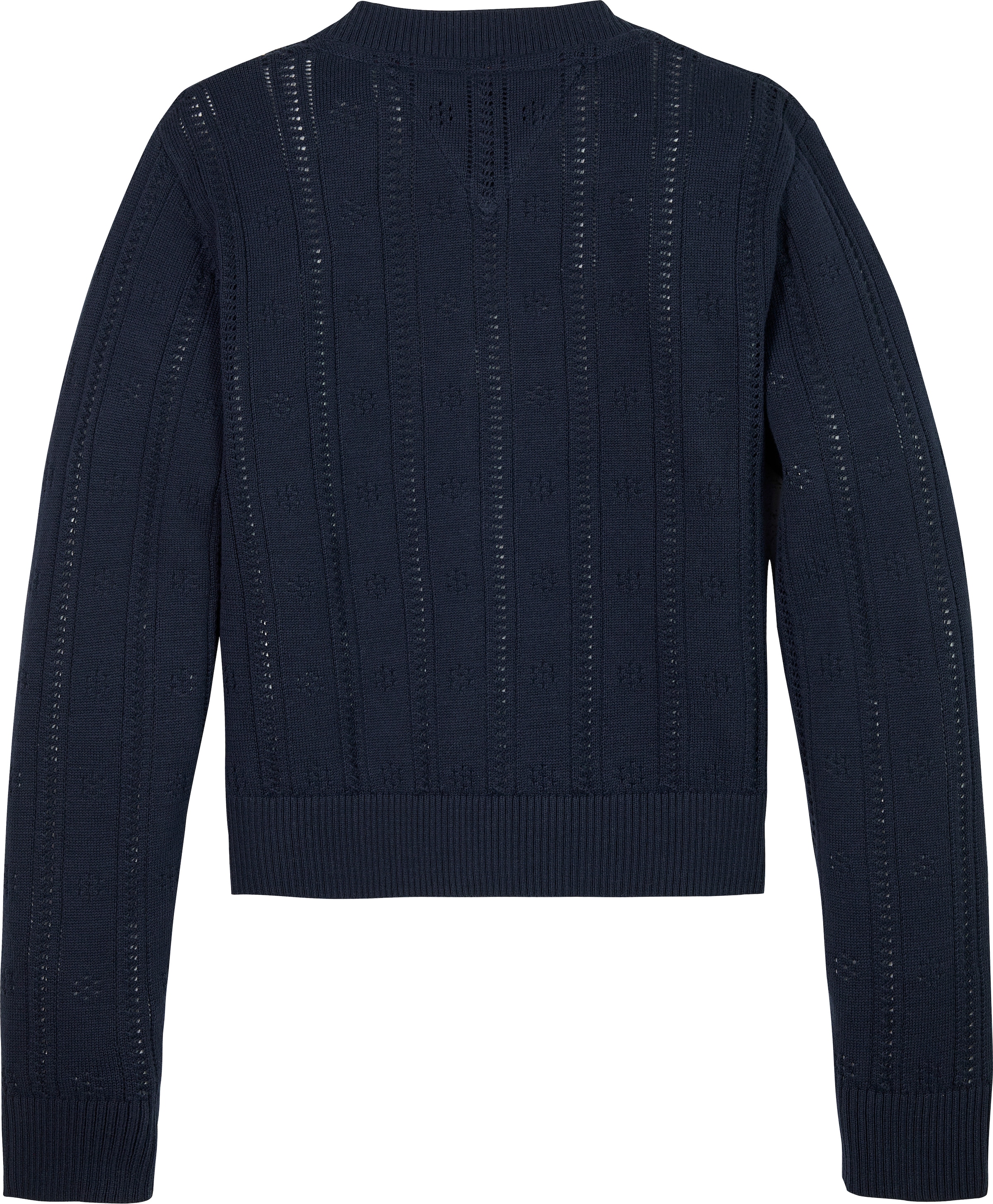 Tommy Hilfiger Strickjacke »POINTELLE CARDIGAN LS«, für Kinder bis 16 Jahre, mit süßem Muster
