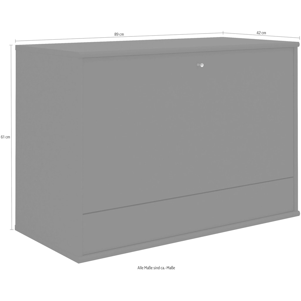 Hammel Furniture Schreibtisch »Mistral«, Wandschreibtisch mit Klappe, Schublade und LED Spot, Breite: 89 cm, Dänische Handwerkskunst